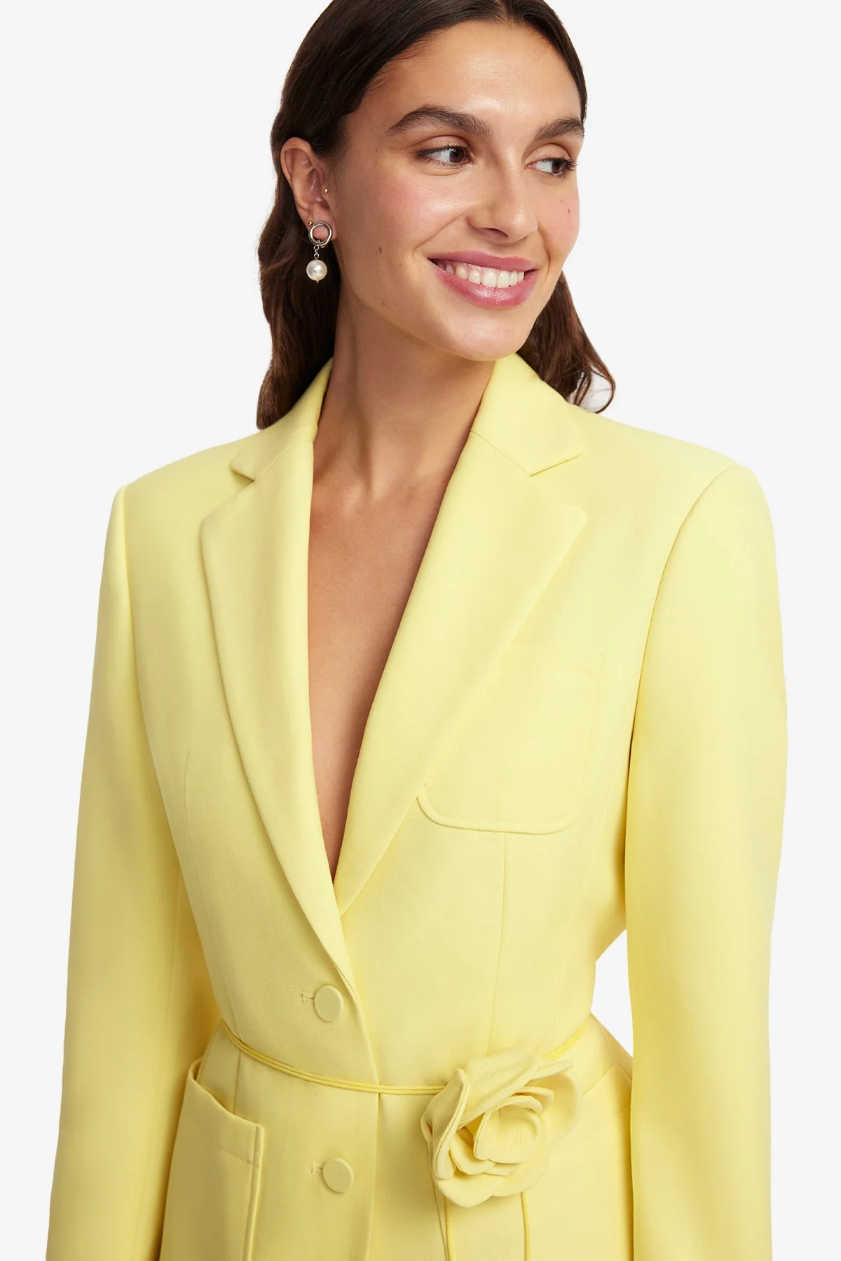 Vesper Fitted Blazer - Limoncello