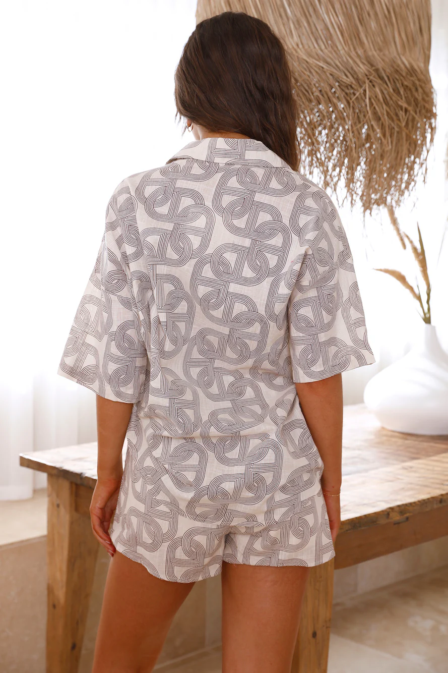Abstract Thoughts Set Beige