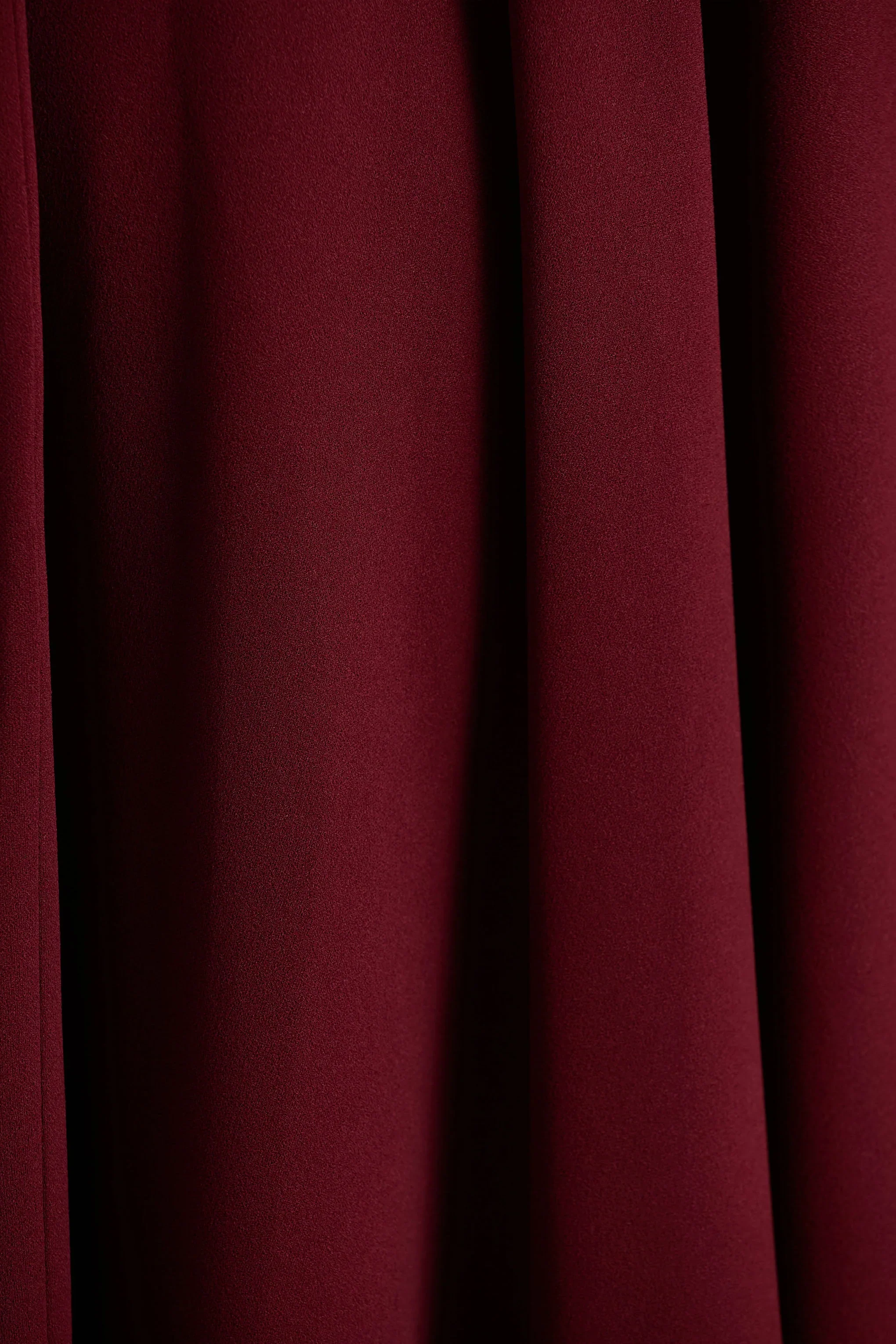 Scarlett | Burgundy Asymmetric-Neck Maxi Dress