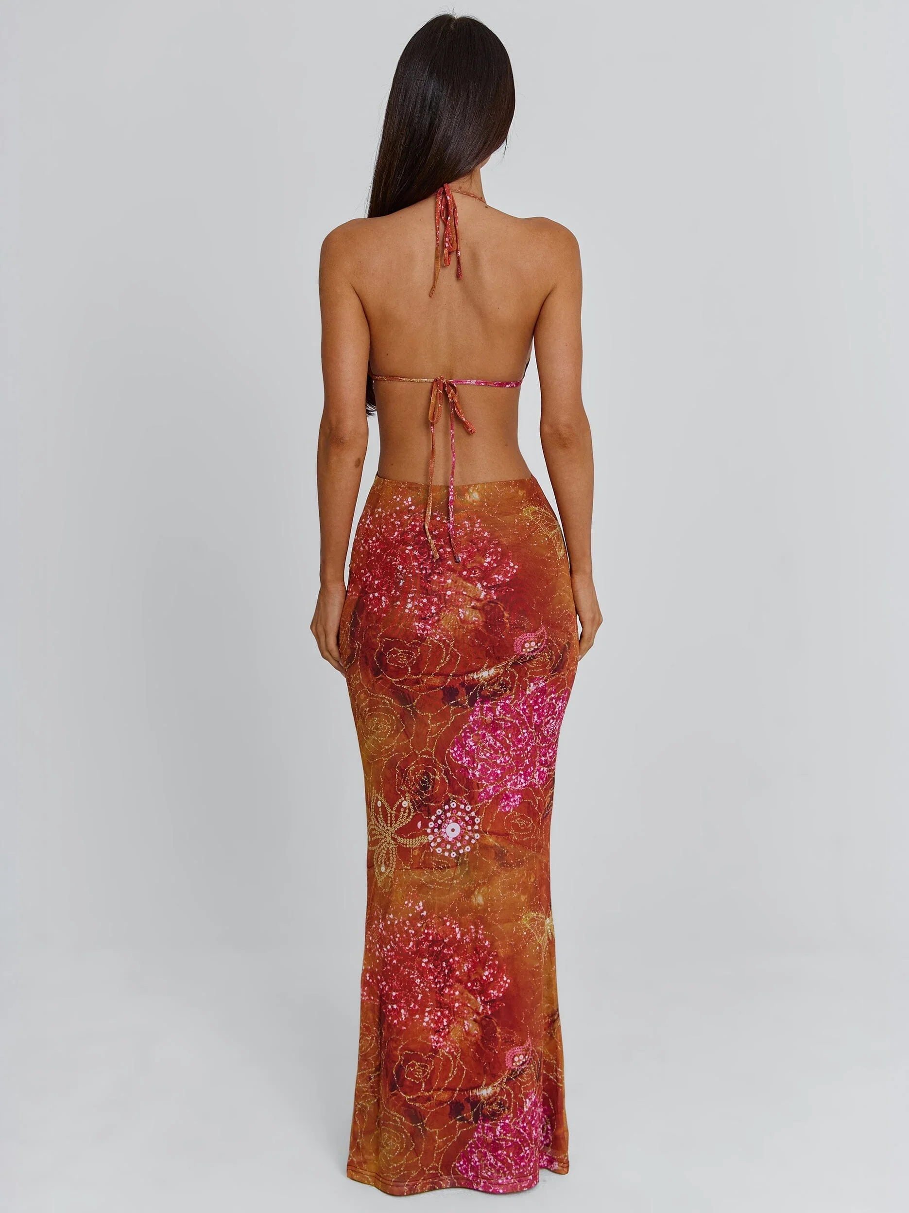 ESMERALDA MAXI DRESS GOLDEN CRYSTAL