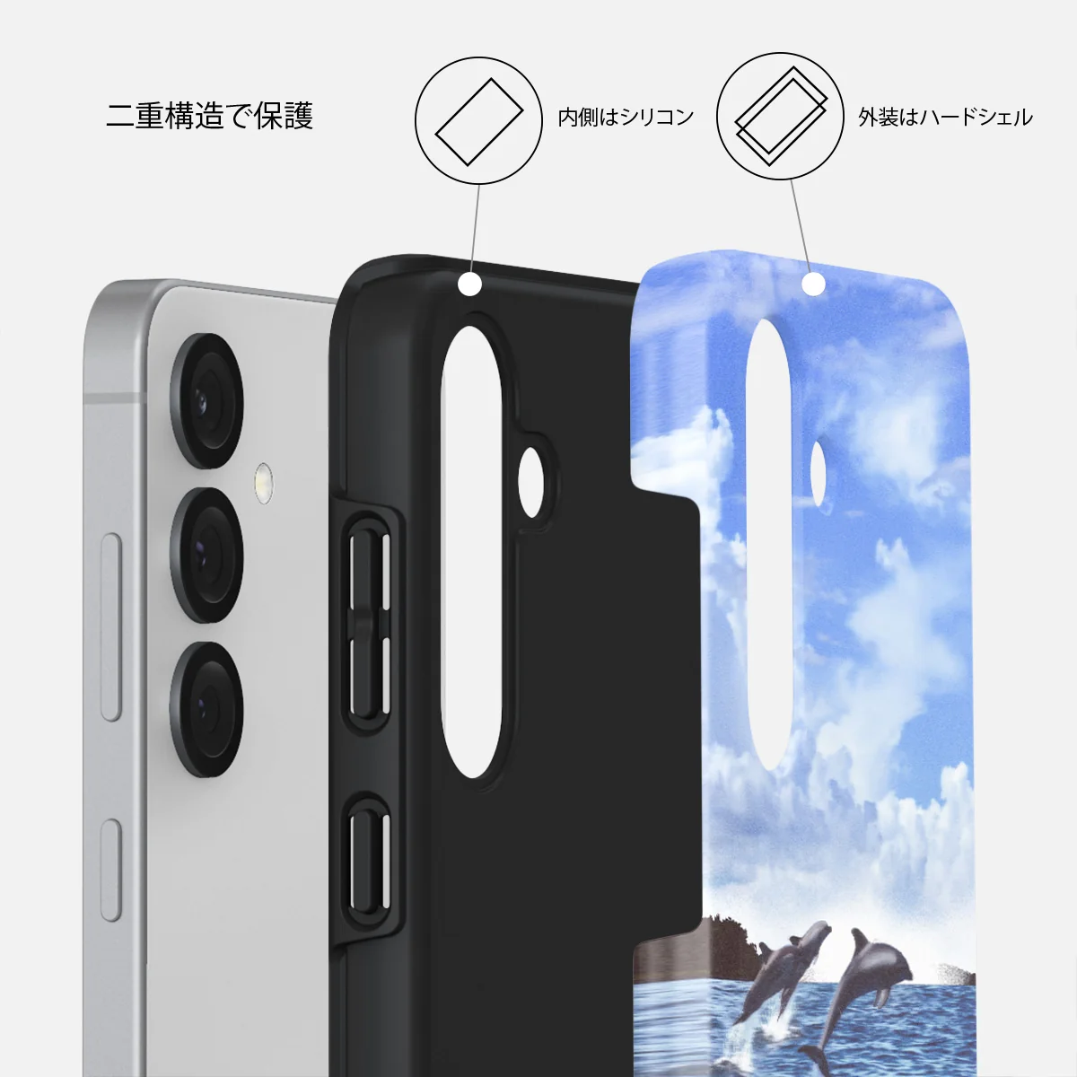 Retro Splash - Samsung Galaxy S25 ケース