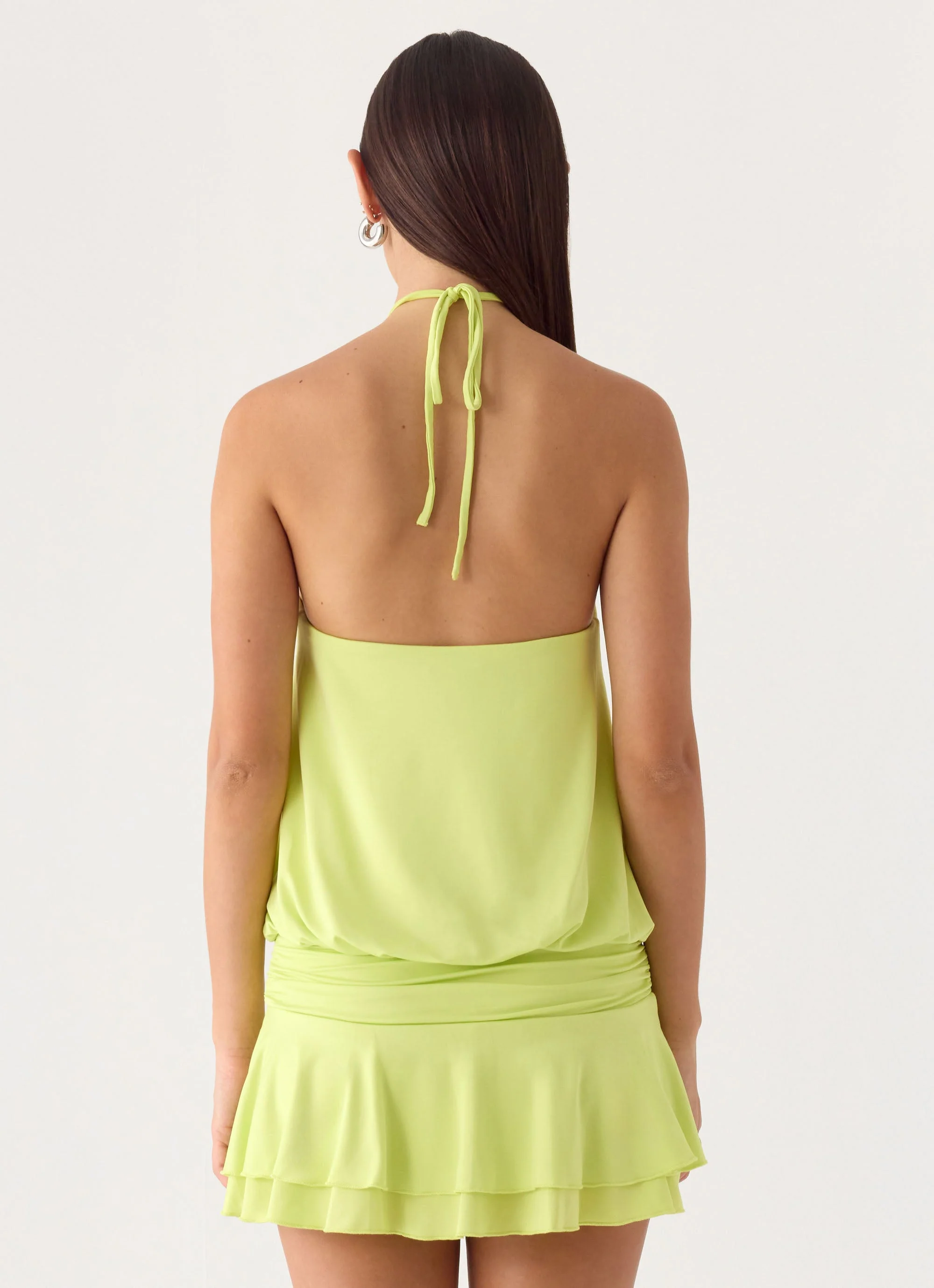 Make It Right Mini Dress - Lime - luluinthesky