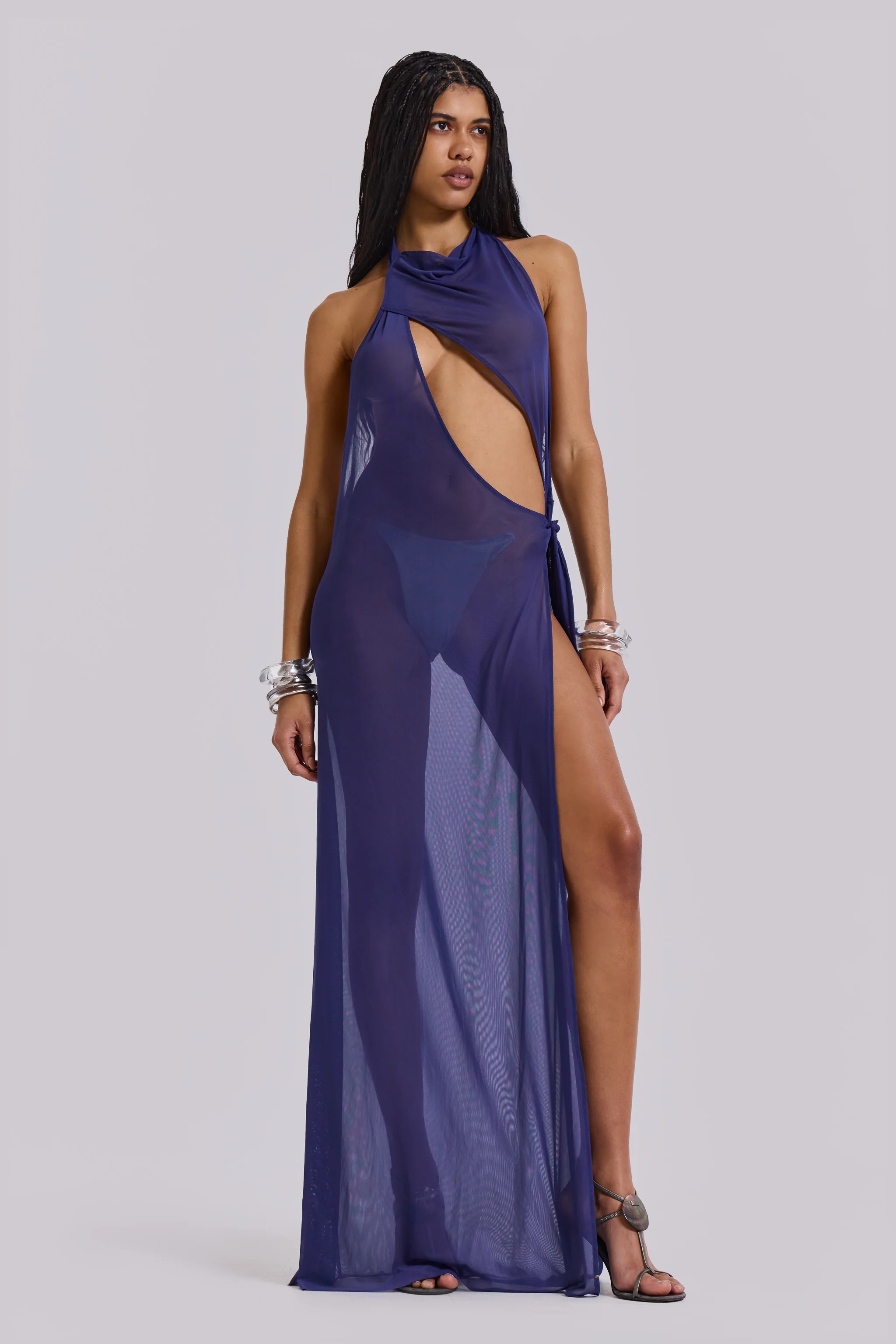 Eclipse Backless Asymmetric Dress