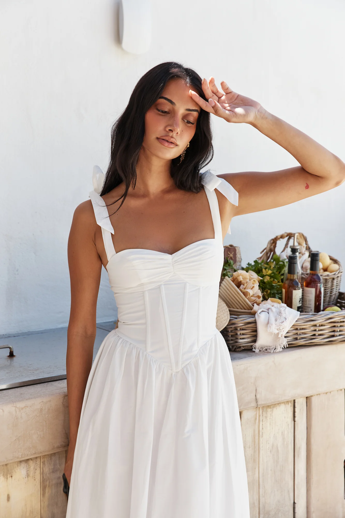 December Dawn Midi Dress White - luluinthesky