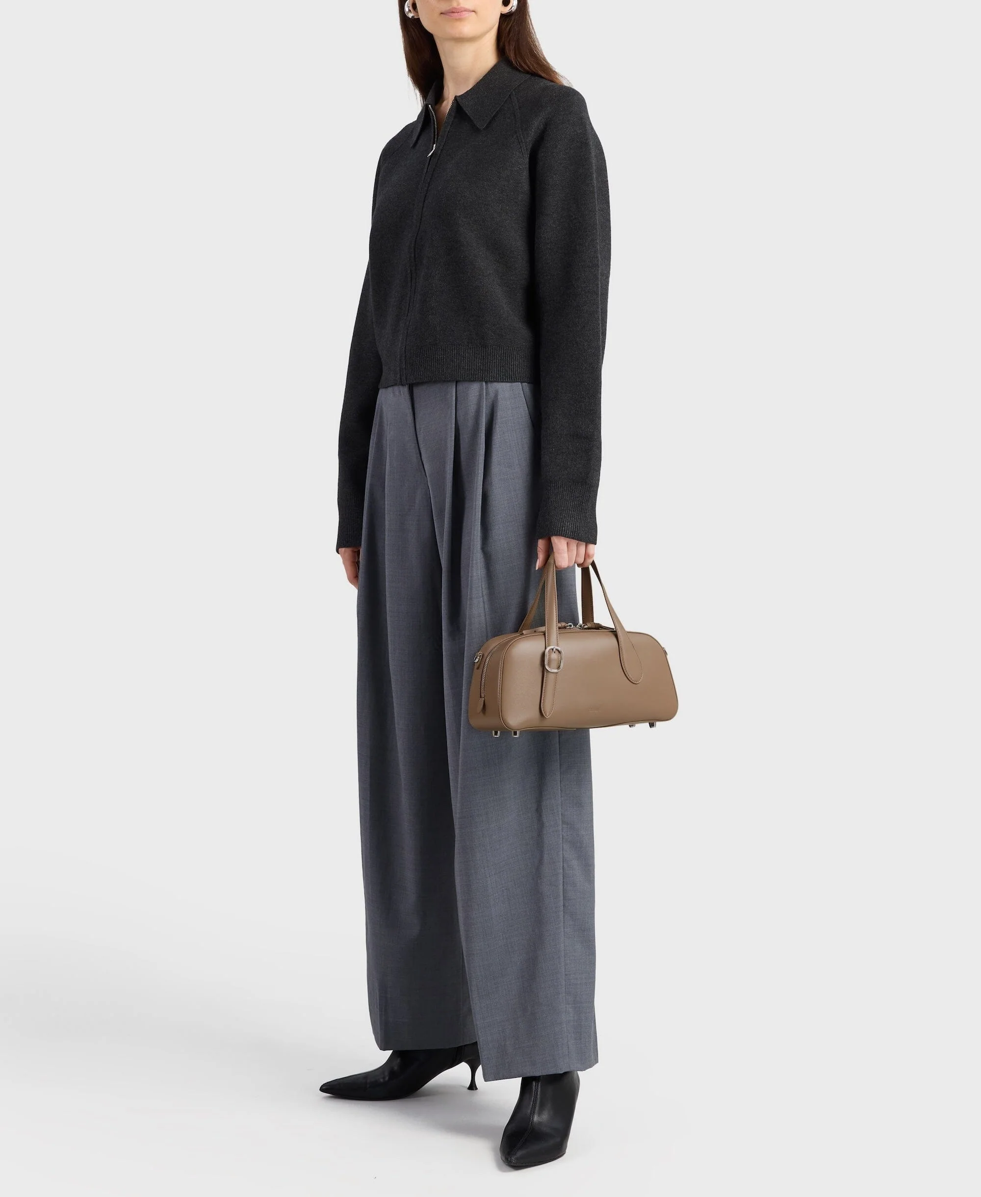 Small Asra Boston Bag - Clay