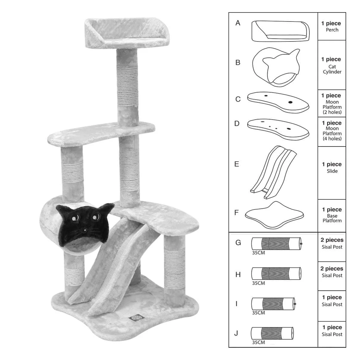 Replacement Parts For Cat Tree 47.5