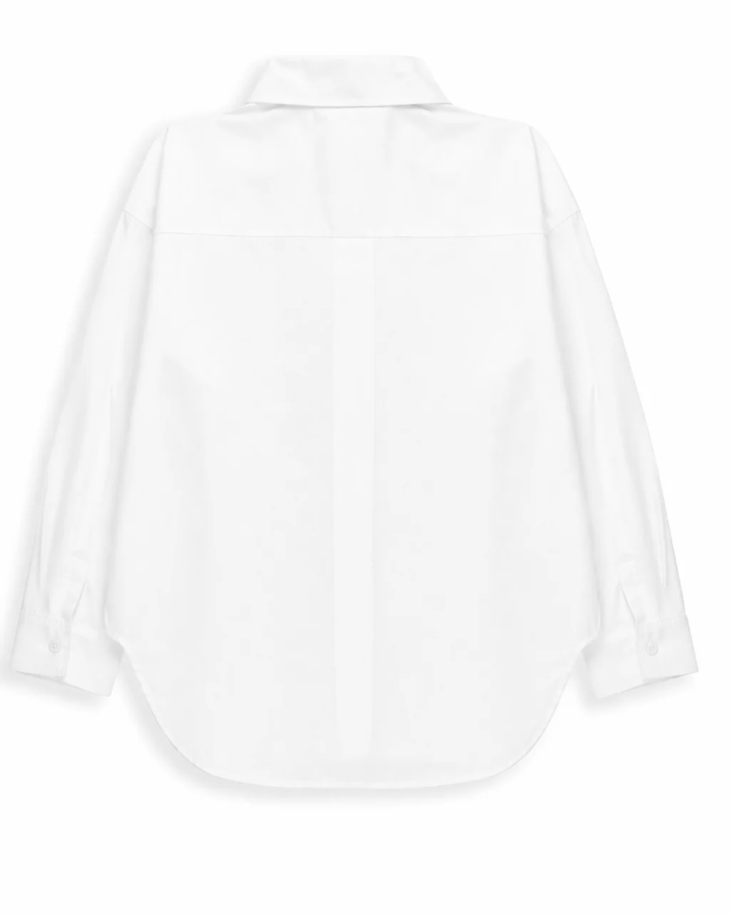 Long Sleeve Oversized Poplin Top