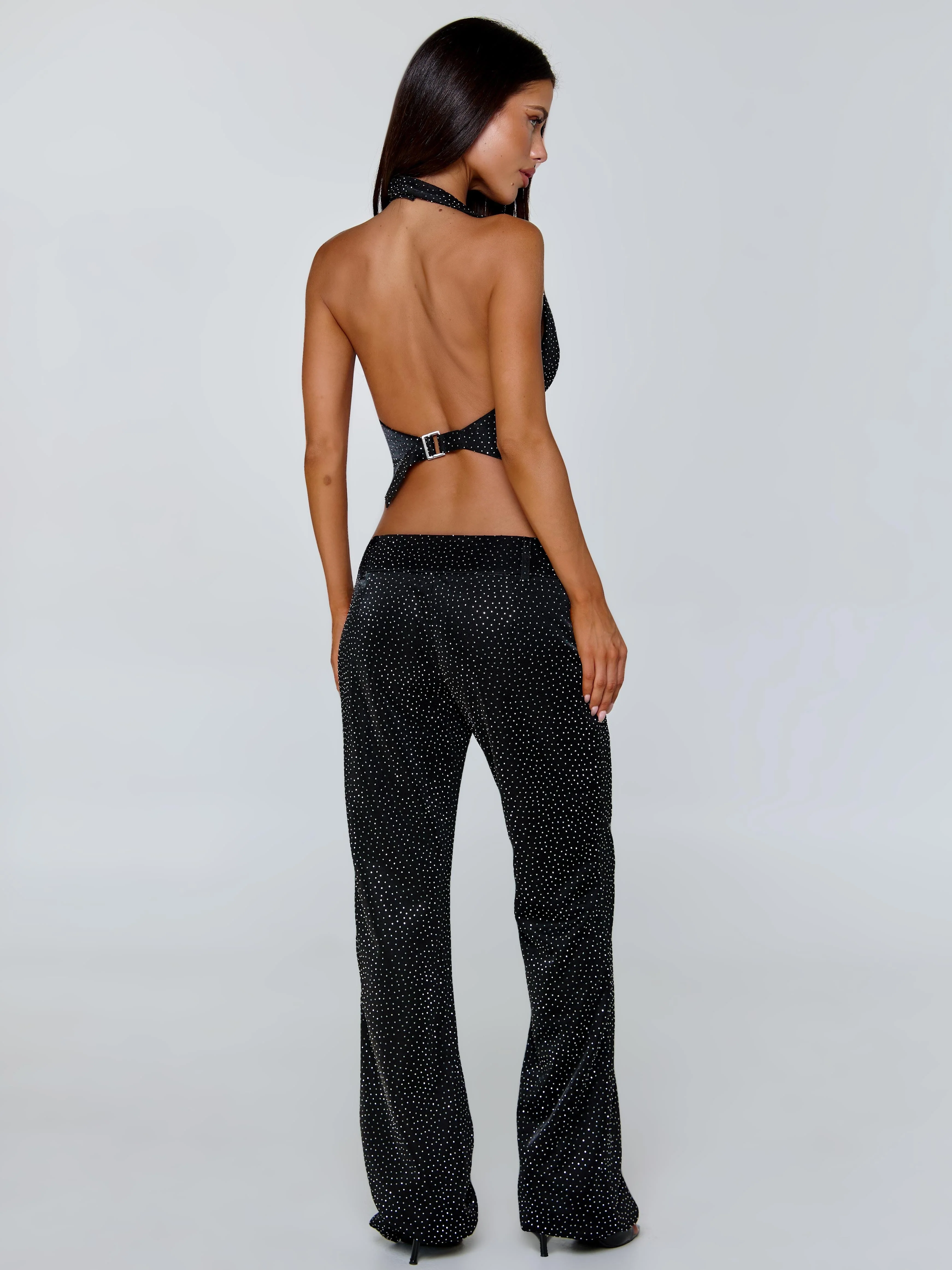Mariais Waistcoat Black Sparkle