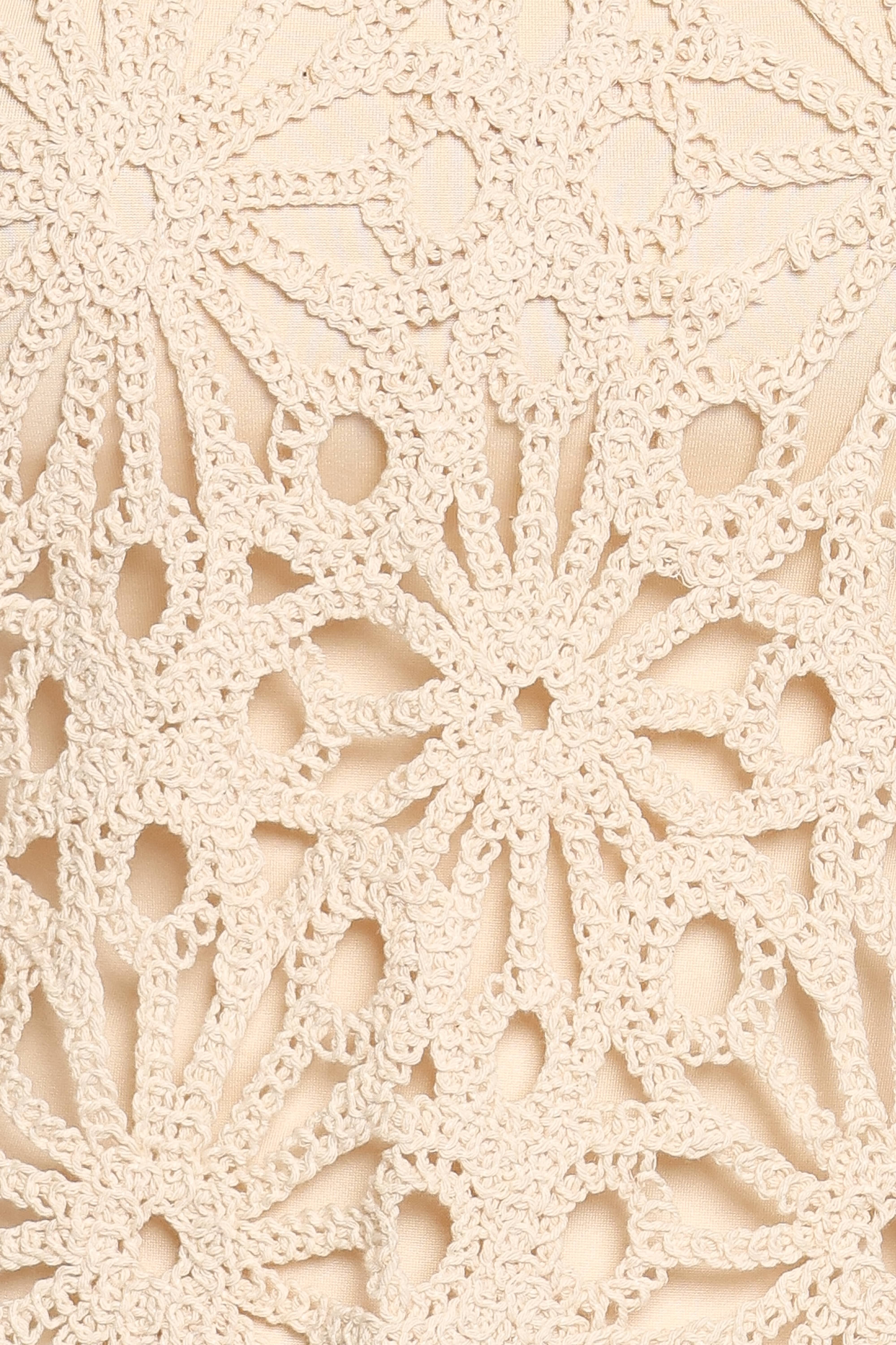 Rowley Crochet Top - Natural