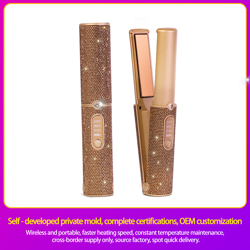 Wireless Cordless Hair Straightener 5000mAh Portable Flat Iron