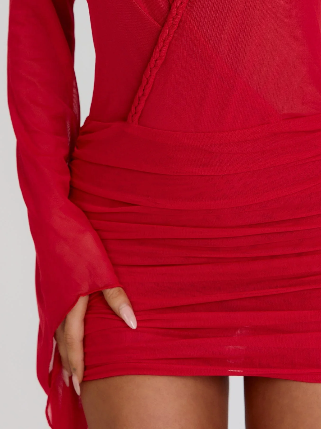 JOLENE MINI DRESS RED