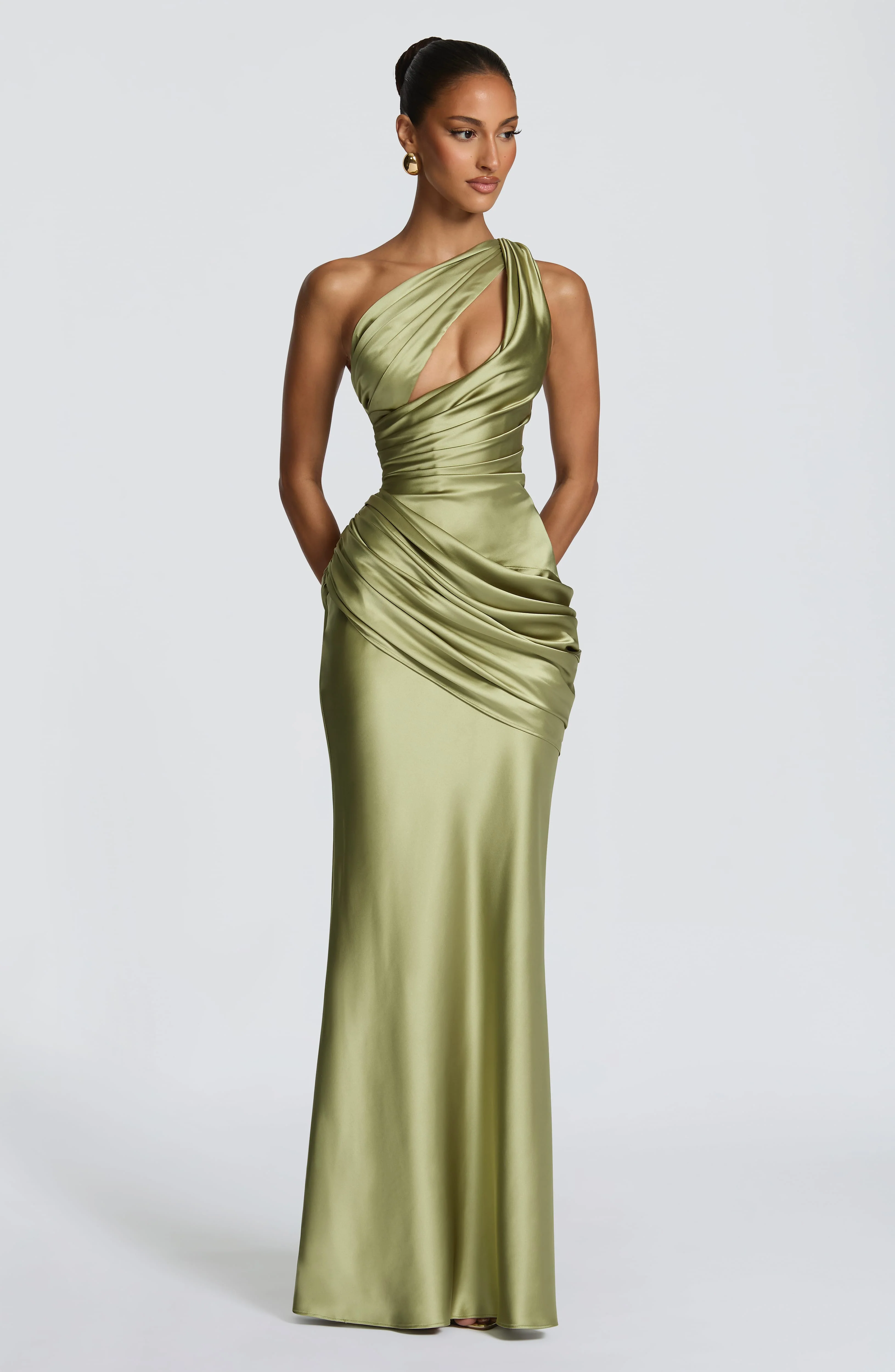 Emina Maxi Dress - Light Olive