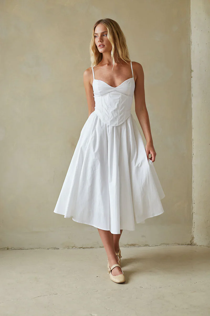 Britton Corset Midi Dress