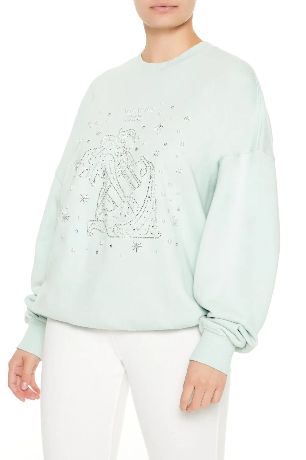 Beaded Aquarius Pullover