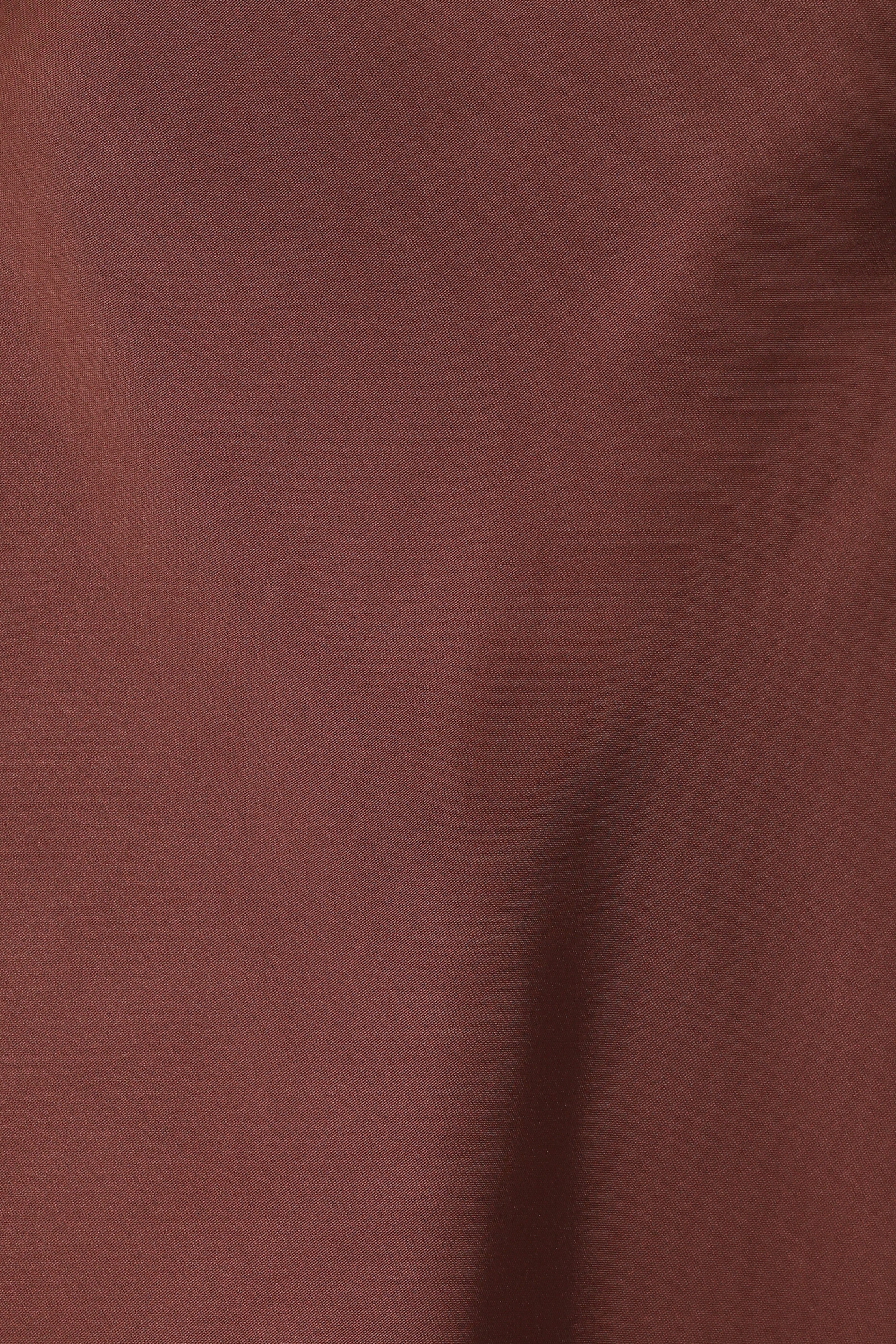 Charmer Asymmetrical Longline Strapless Top - Dark Brown