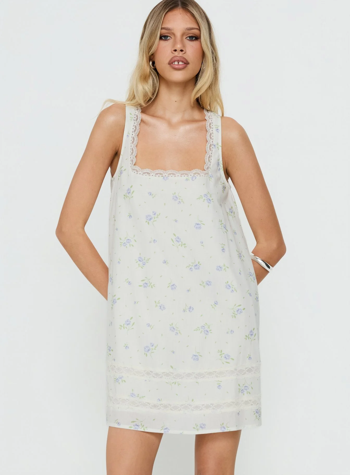 Alanah Mini Dress Blue Ditsy