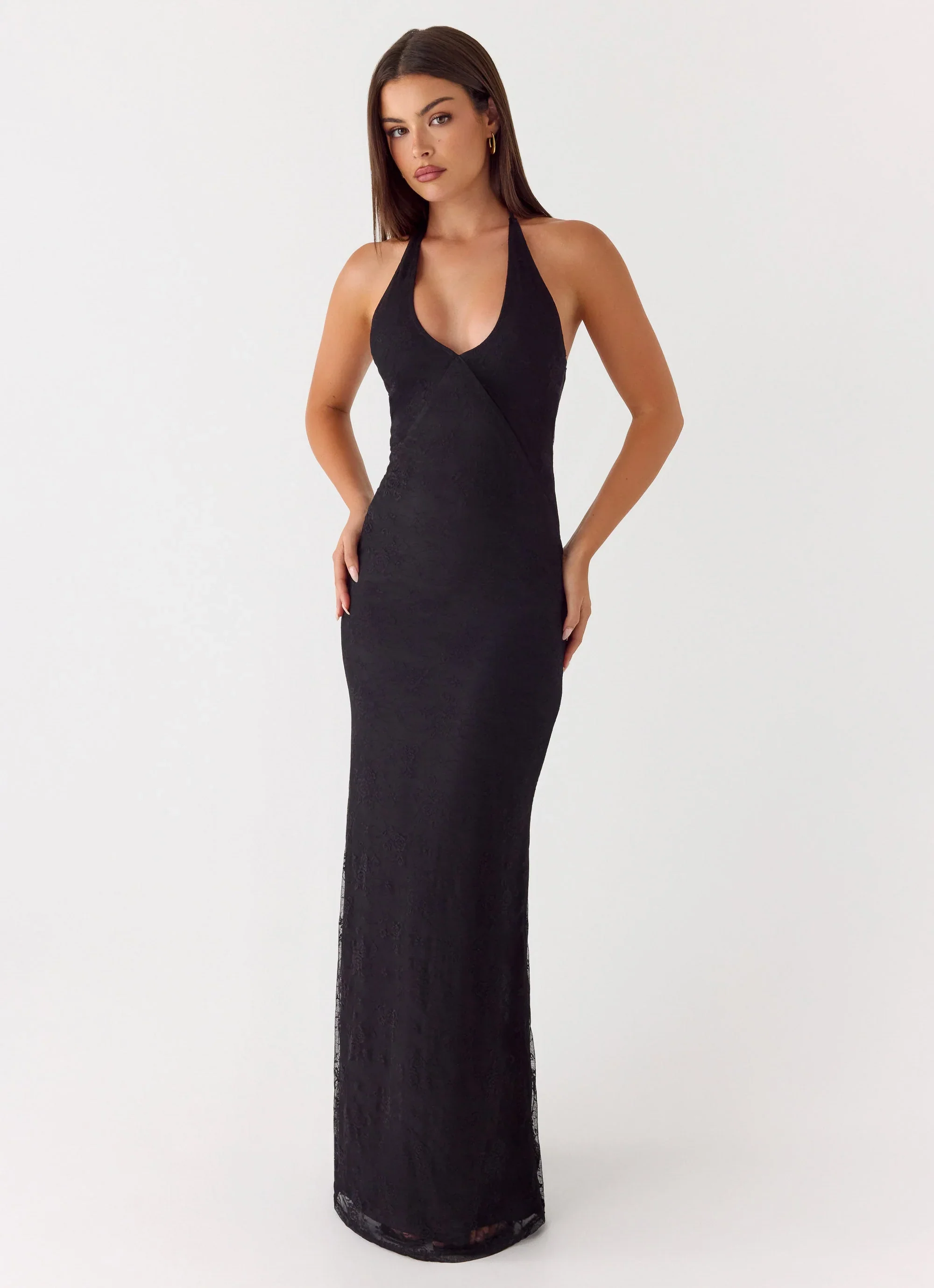 Knowles Lace Maxi Dress - Black