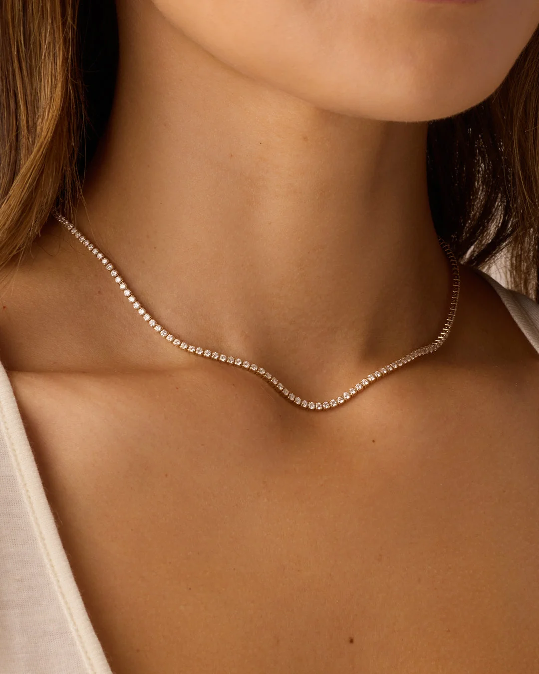 14K Lab Grown Diamond Chain Necklace