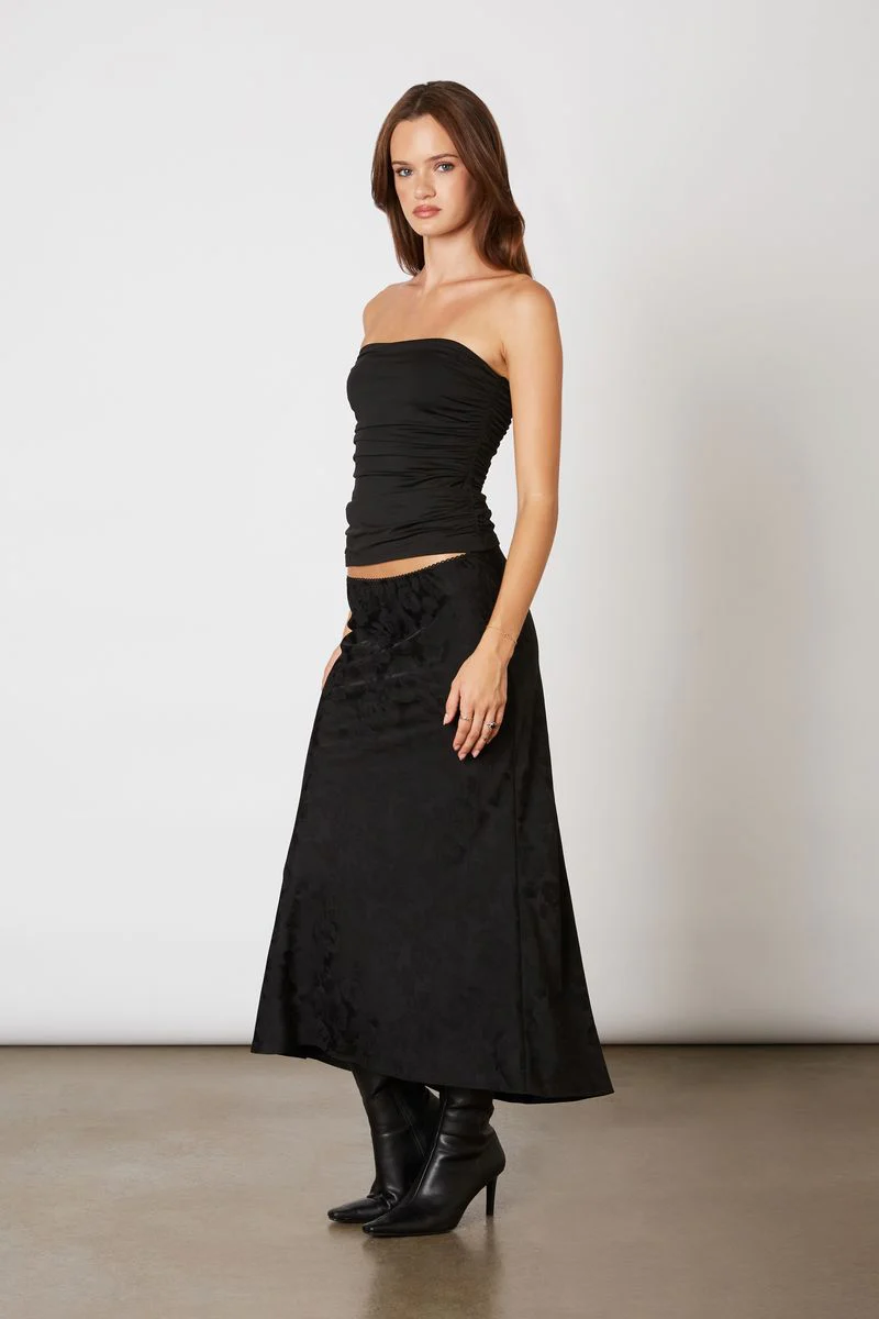 Jacquard Midi Bias Skirt
