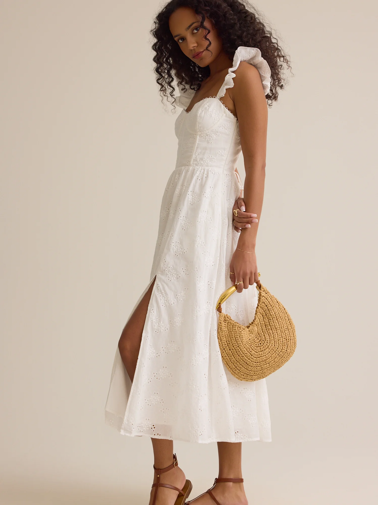 Maribel Eyelet Maxi Dress