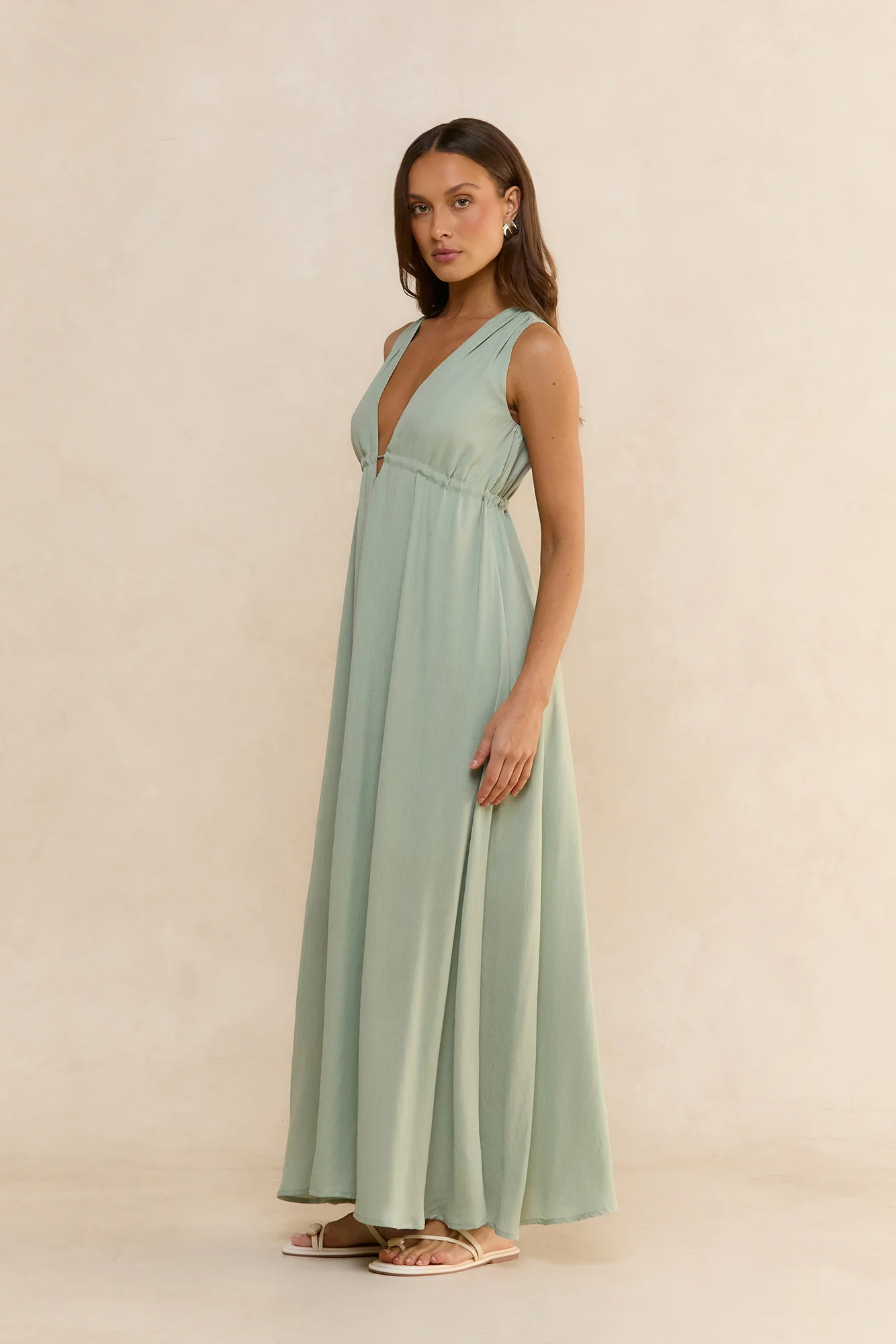 Safety Net Maxi Dress Sage