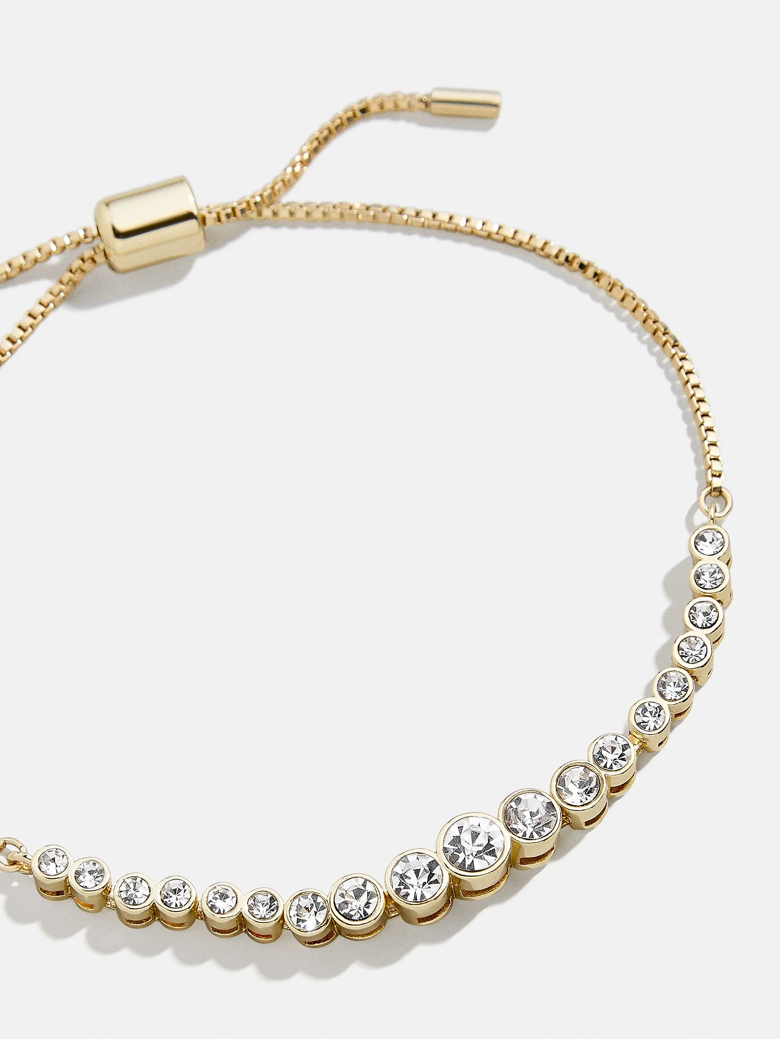 Daphne Pull Tie Bracelet - Gold/Pavé