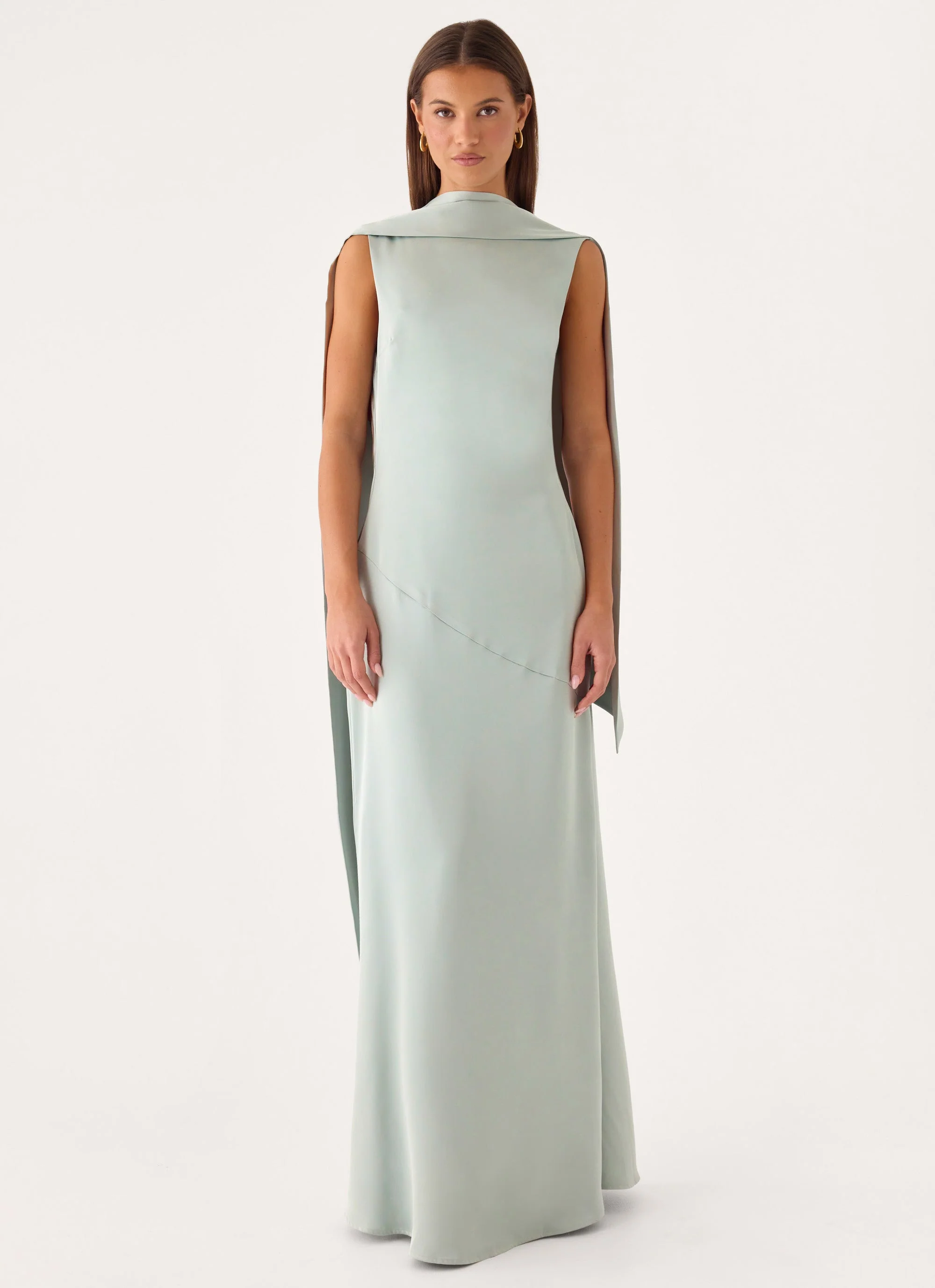 Line By Line Maxi Dress - Sage