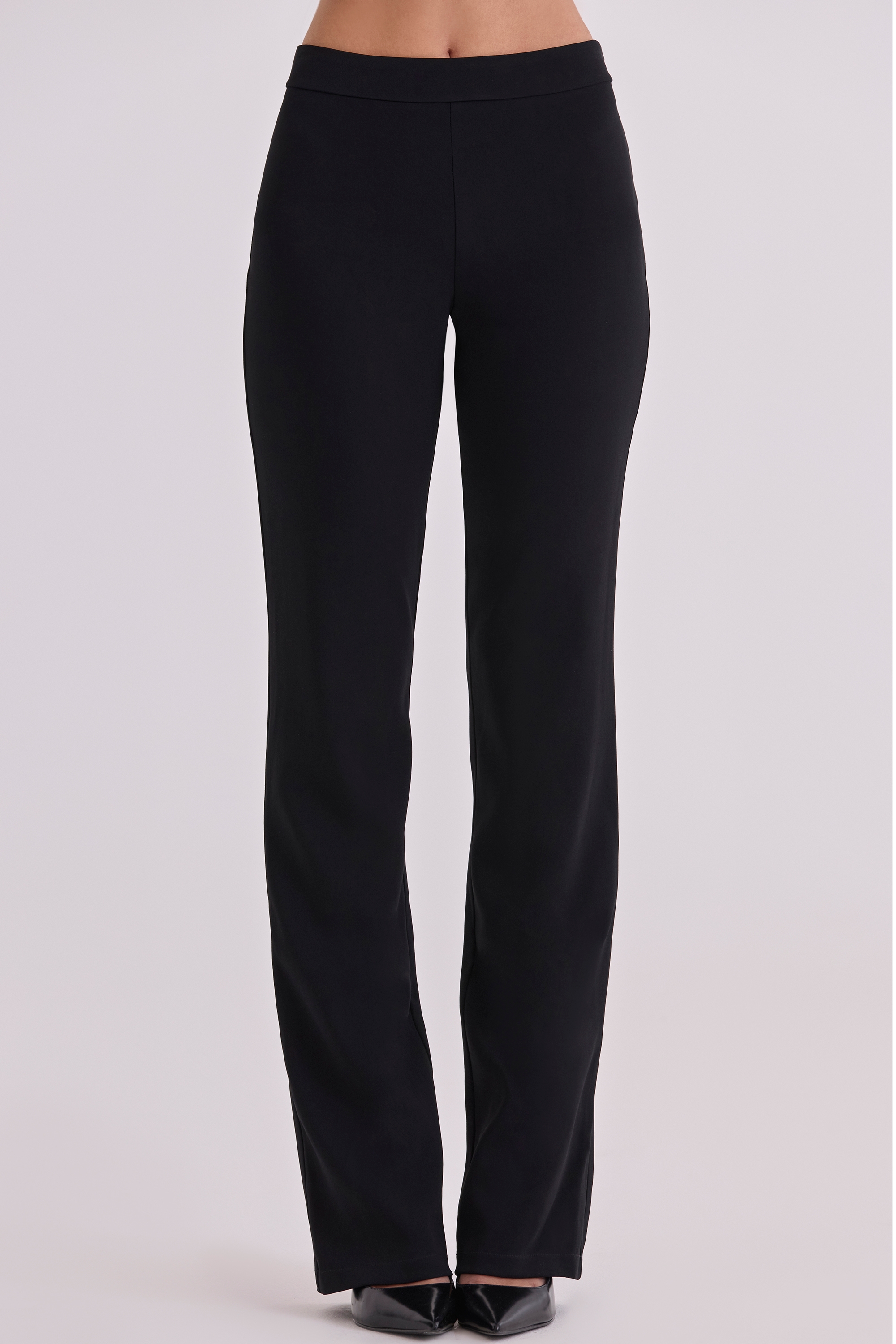 Black Straight Leg Trousers