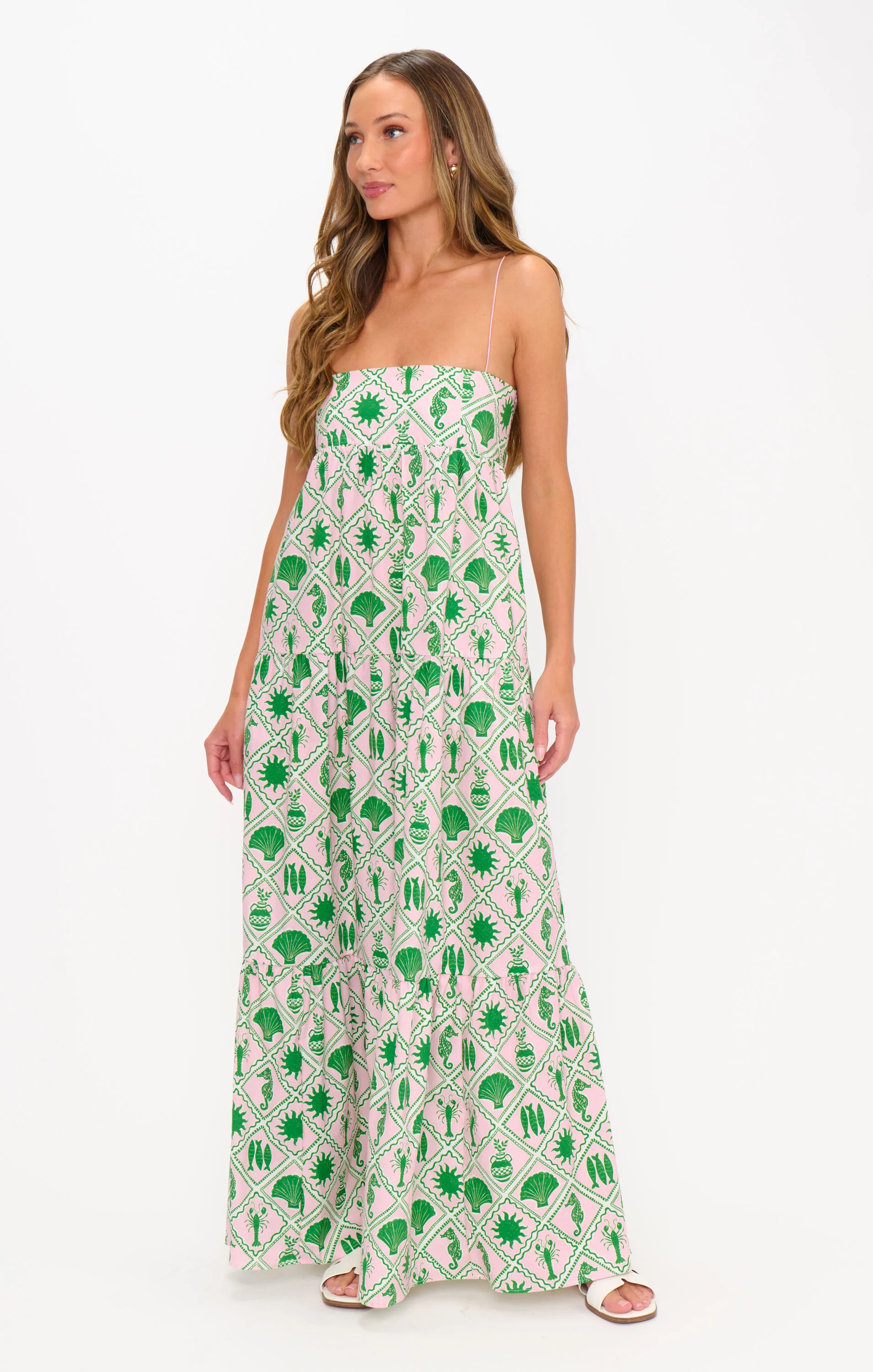 Long Weekend Maxi Dress ~ Coastal Collage