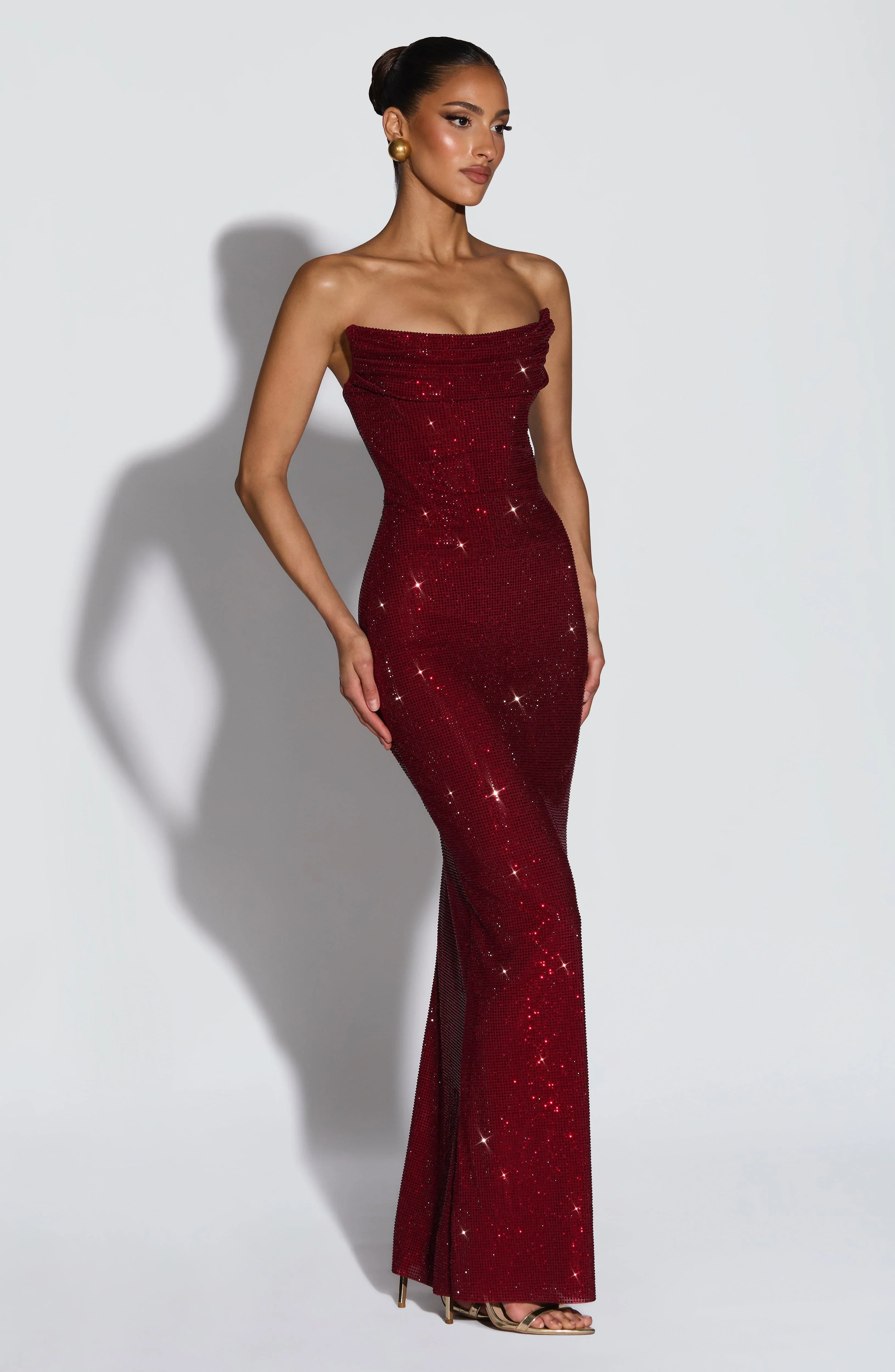 Mirabella Maxi Dress - Burgundy