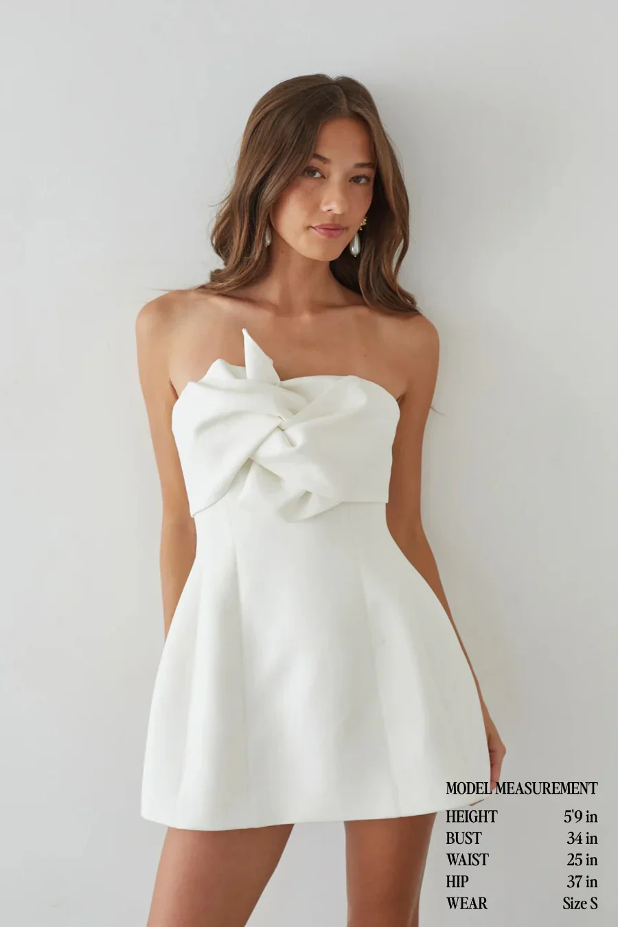 Alix Twist Front Bubble Mini Dress