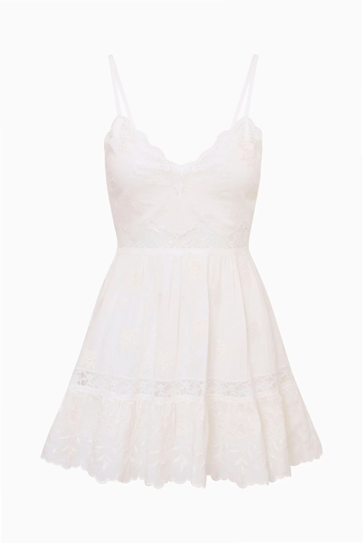 Soli Cotton Lace Mini Dress