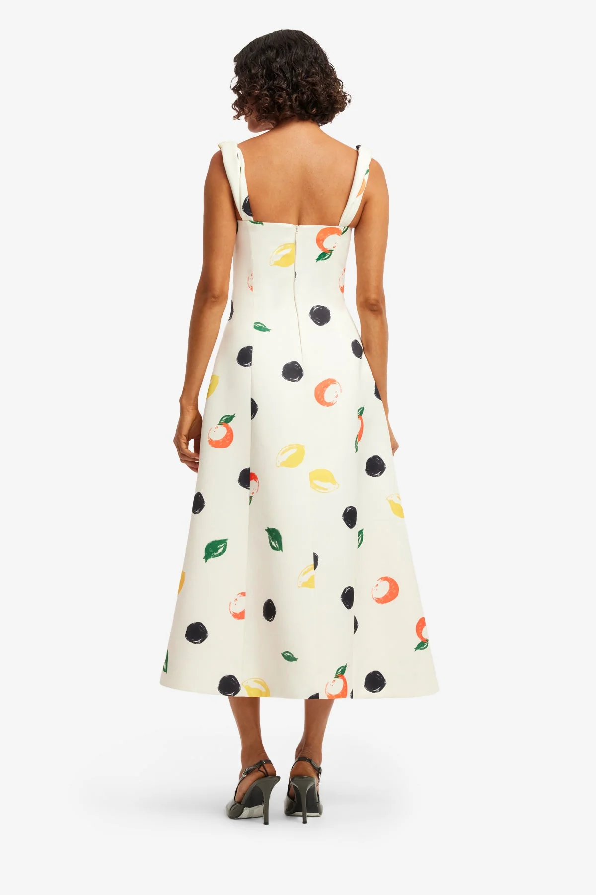 Beatrice Midi Dress - Citrus Spots