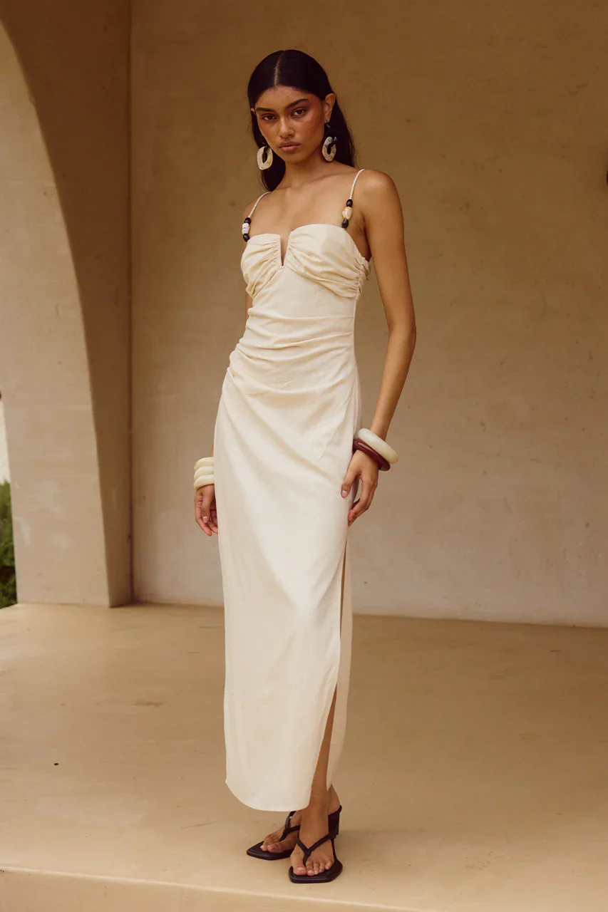 MARIANNA MIDI DRESS - CREAM