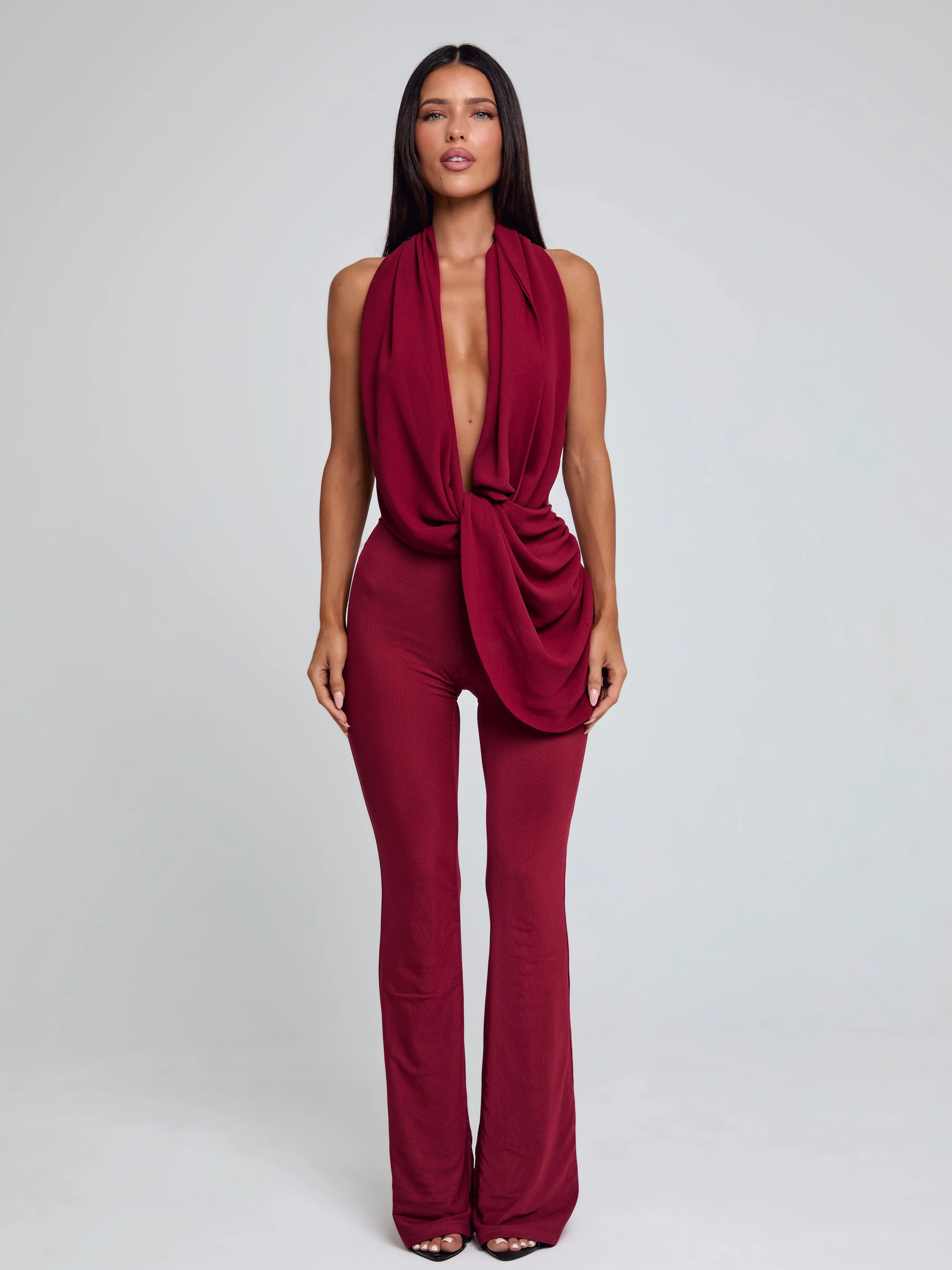 Arlen Jumpsuit Burgundy