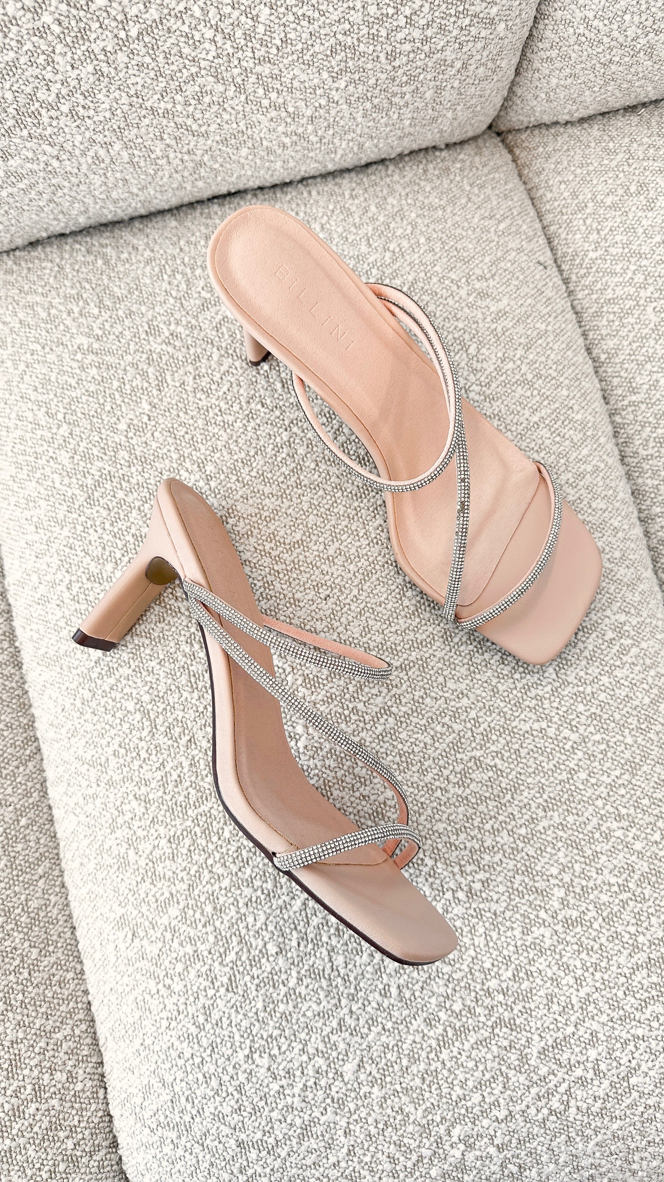 Femi Heel - Nude Diamante