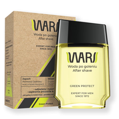 WARS EXPERT FOR MEN Woda po goleniu GREEN PROTECT