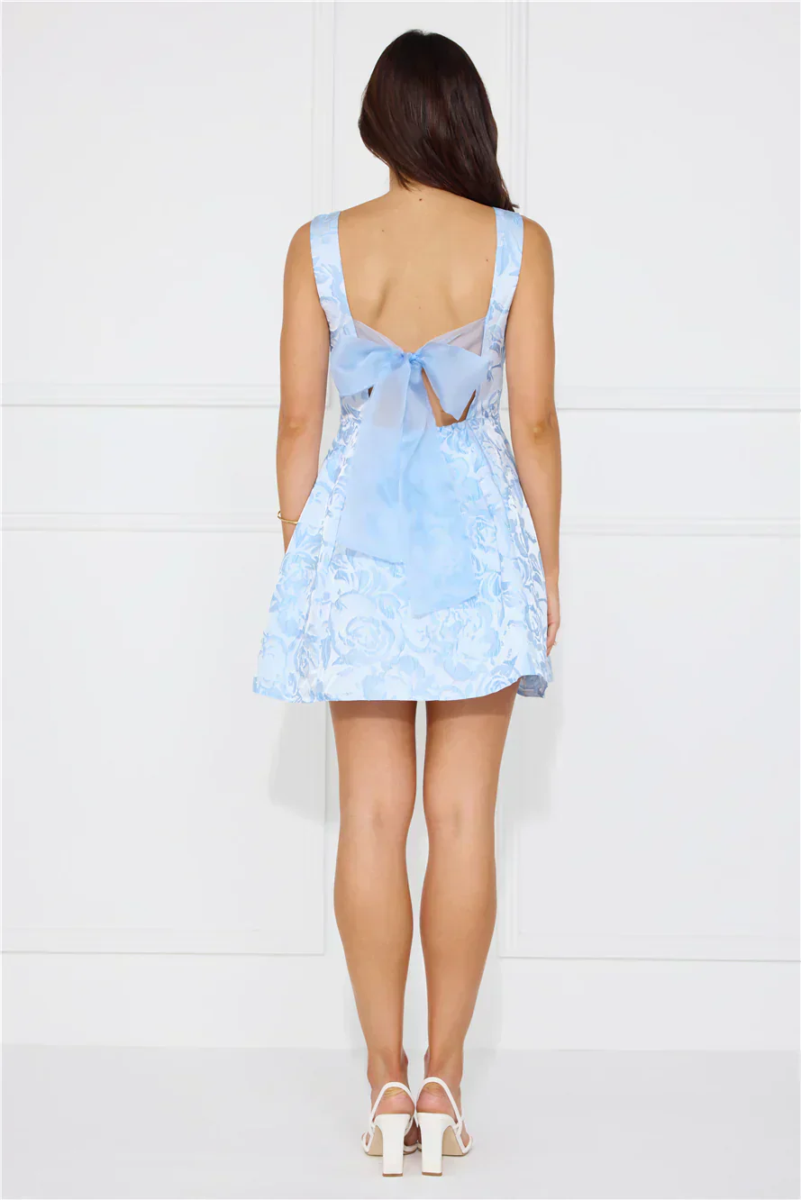Chic Reverie Mini Dress Blue