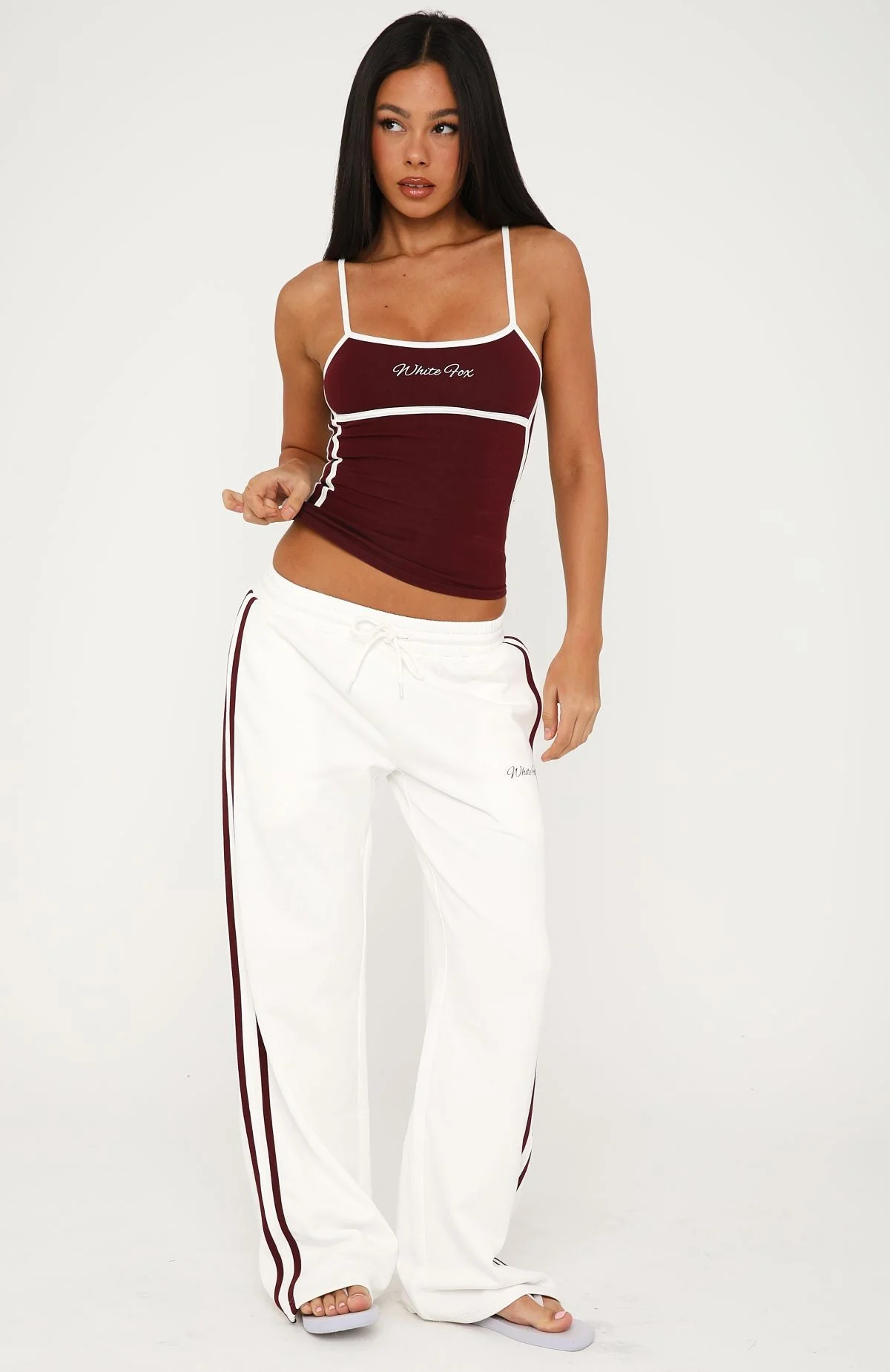 Breaking Your Heart Track Pants White