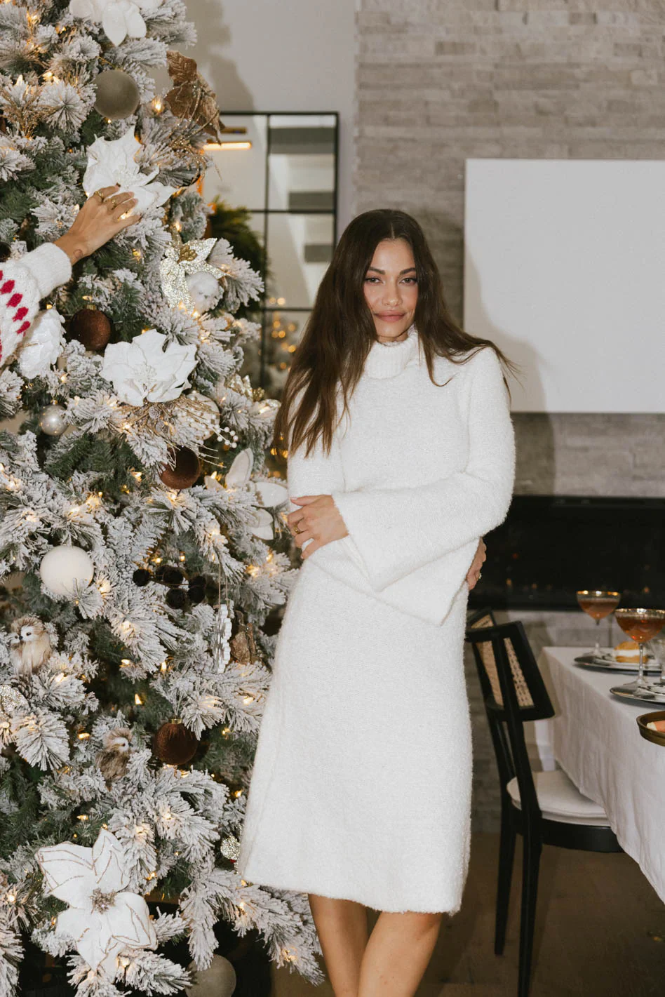 Lumen Turtleneck Midi Dress