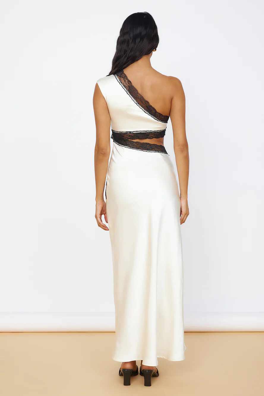 Limitless Love Satin Maxi Dress Champagne