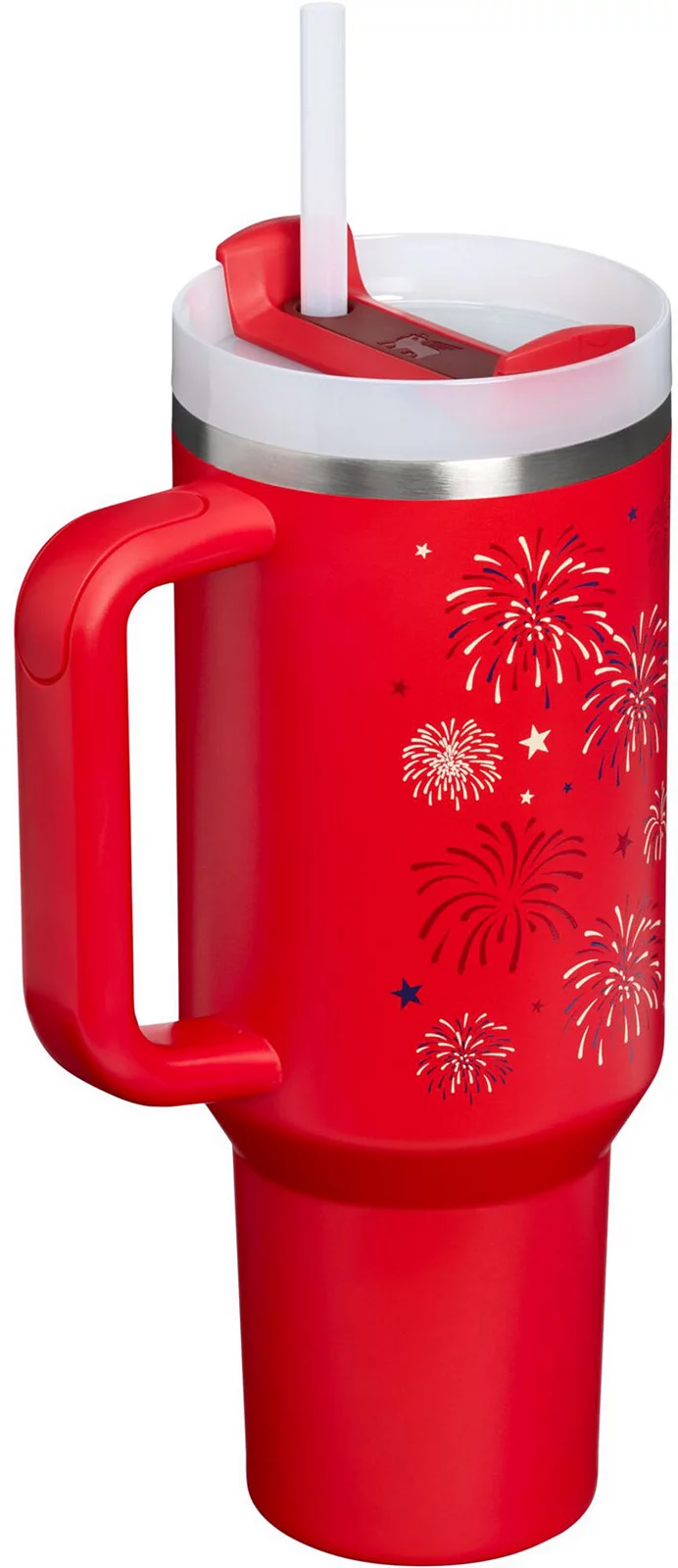 Stanley 40 oz. Quencher H2.0 FlowState Tumbler - Chili Red Fireworks