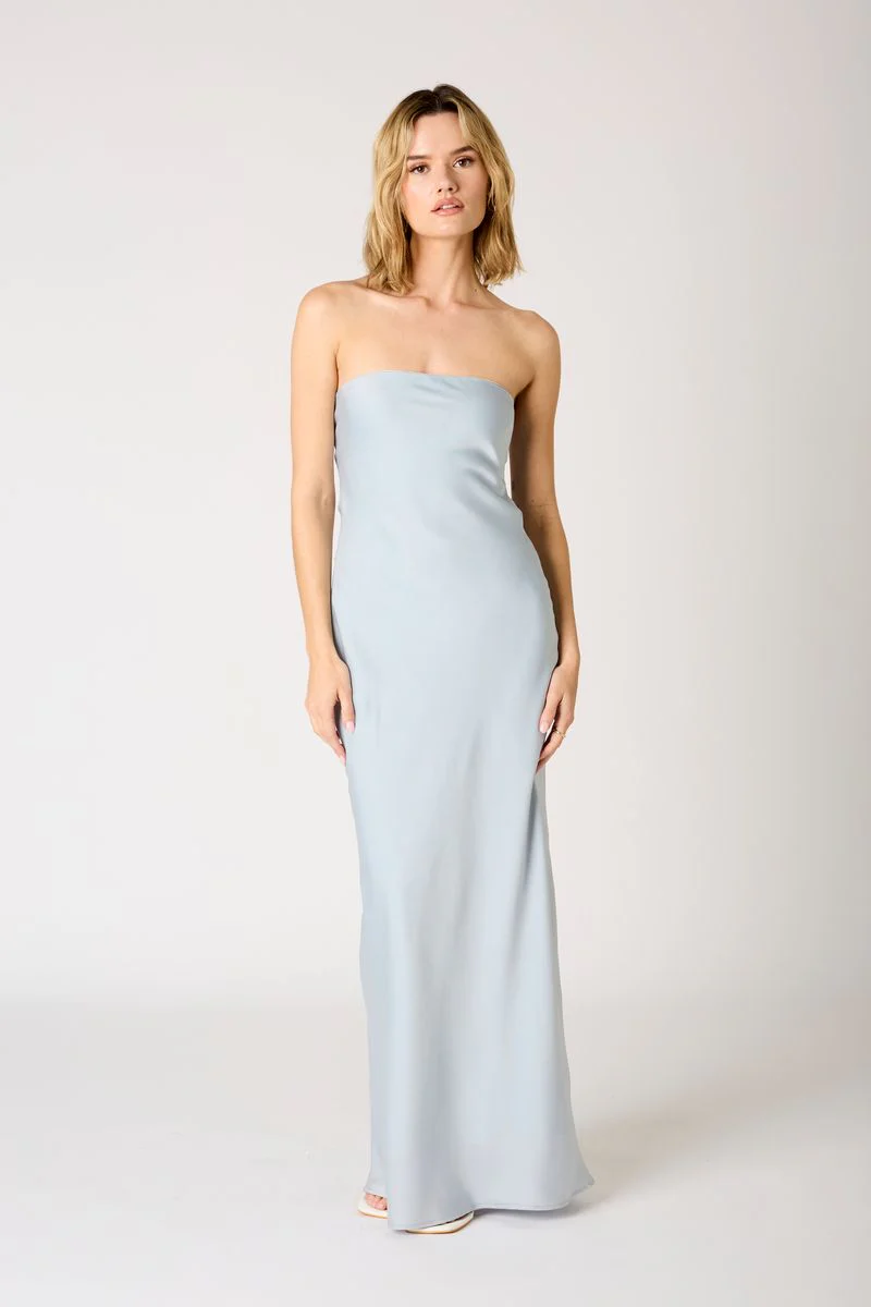 Strapless Cowl Gown