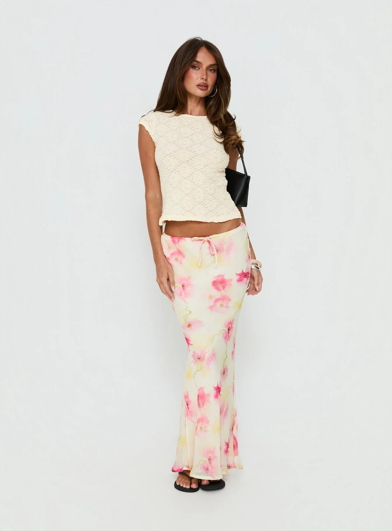 Mercer Maxi Skirt Yellow Floral