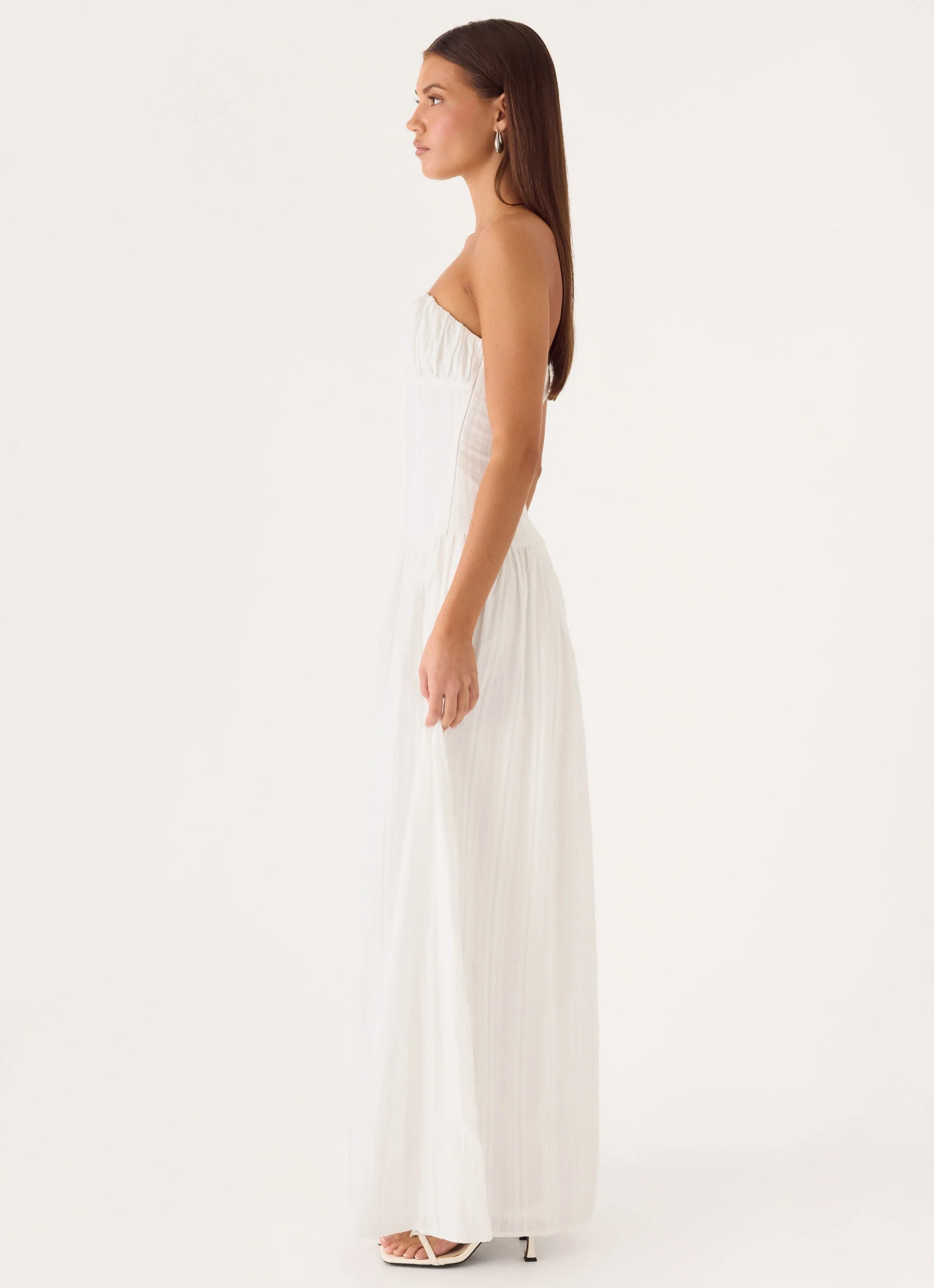 Roslynn Maxi Dress - White - luluinthesky