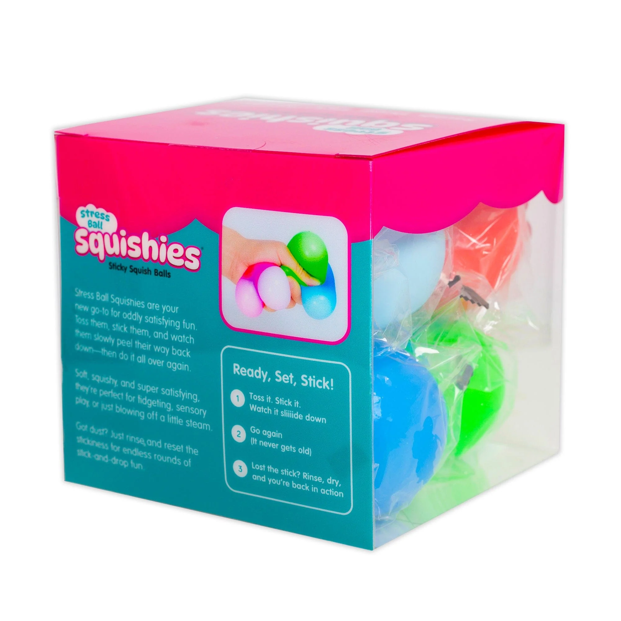Stress Ball Squishies® Sticky Fidget Stress Balls (8pc)