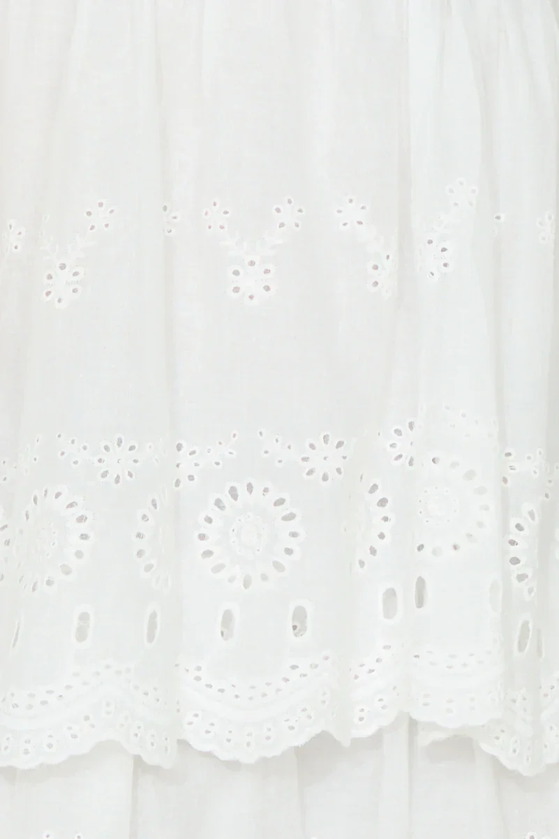 Exotic Cruise Mini Dress White