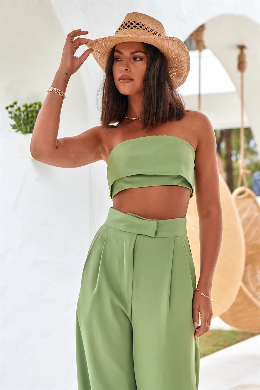 Solaris Crop Top Green