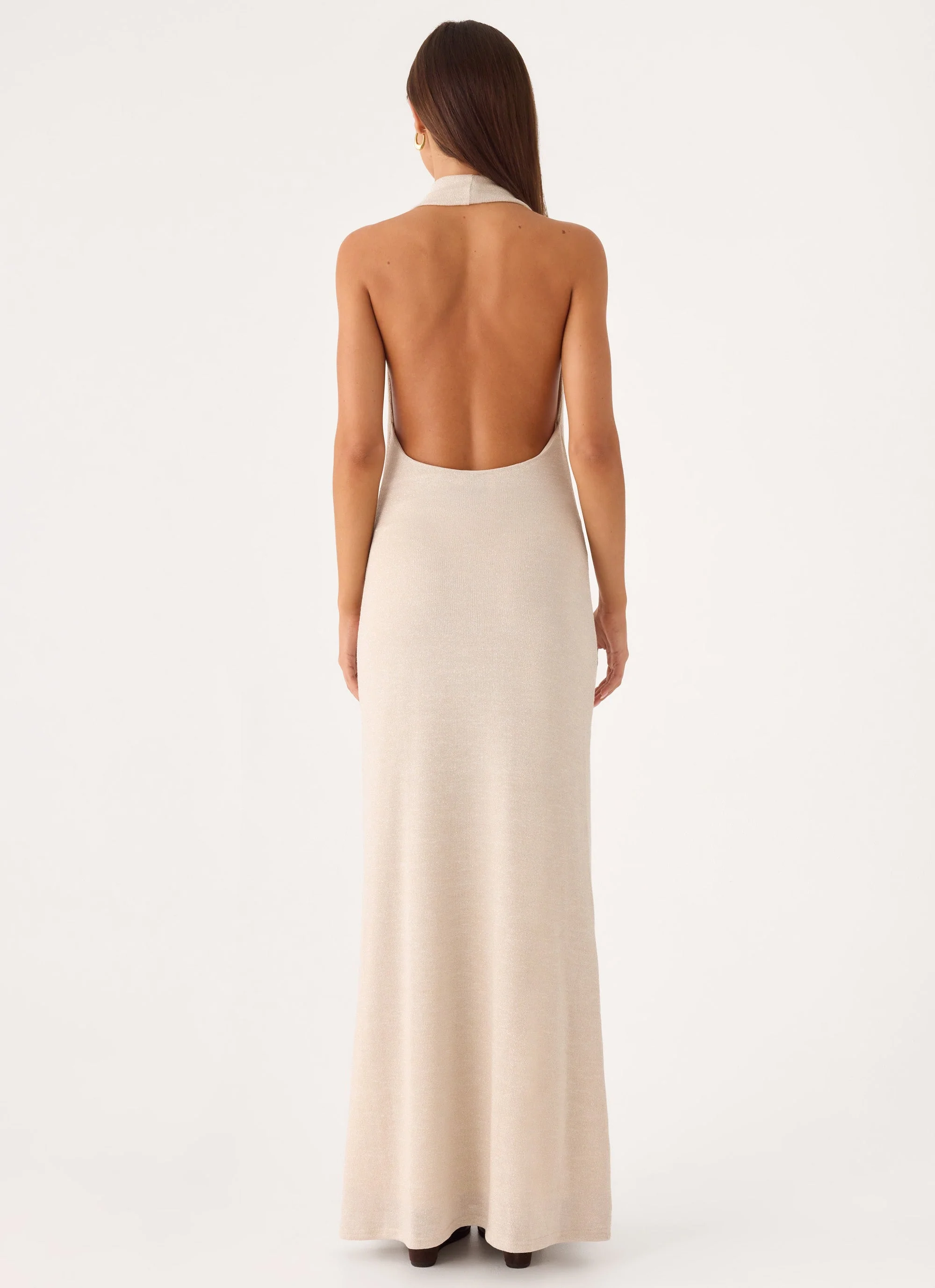 Worst Behaviour Knit Maxi Dress - Ivory