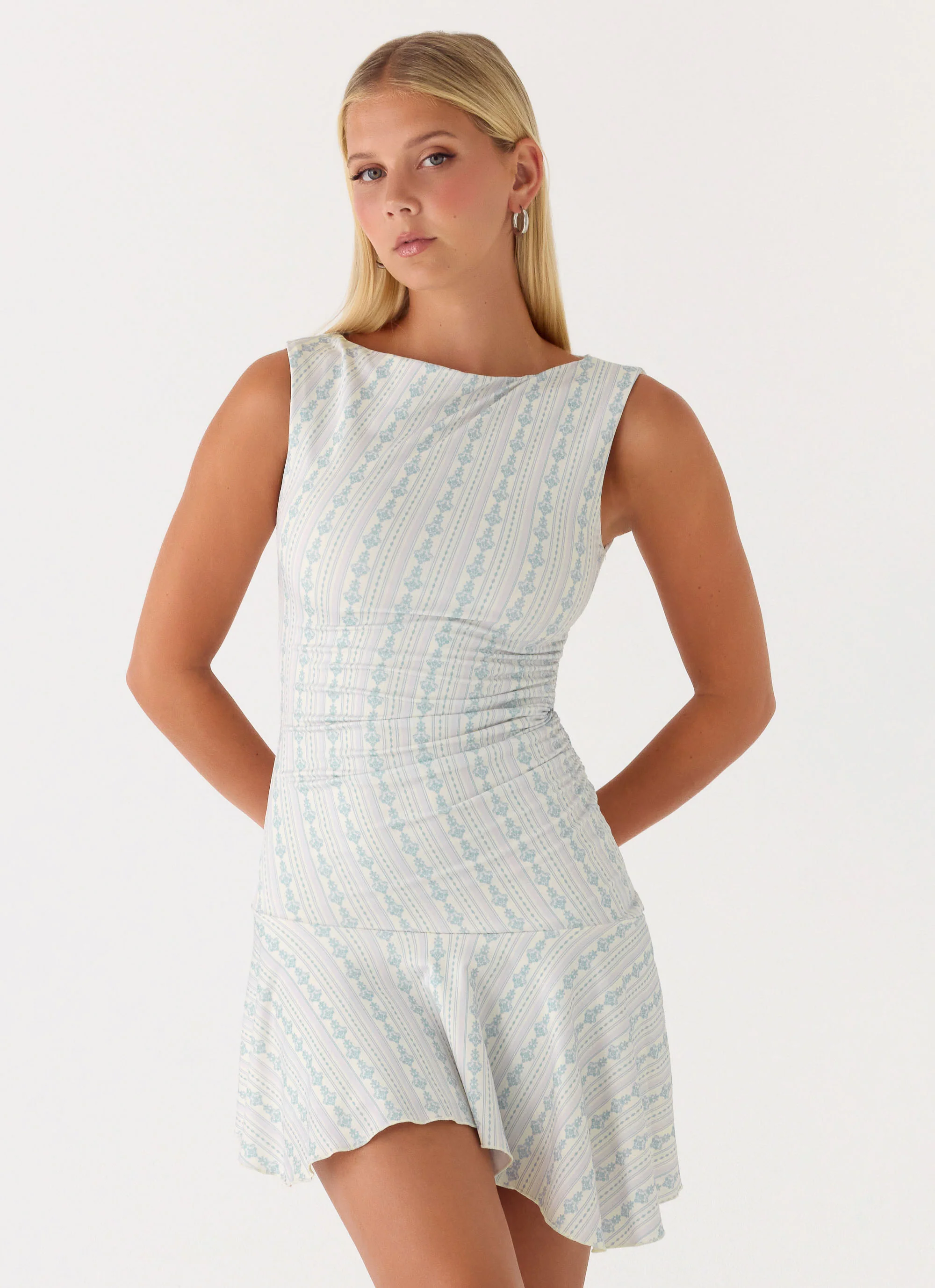 Summer Delight Mini Dress - Vintage Stripe